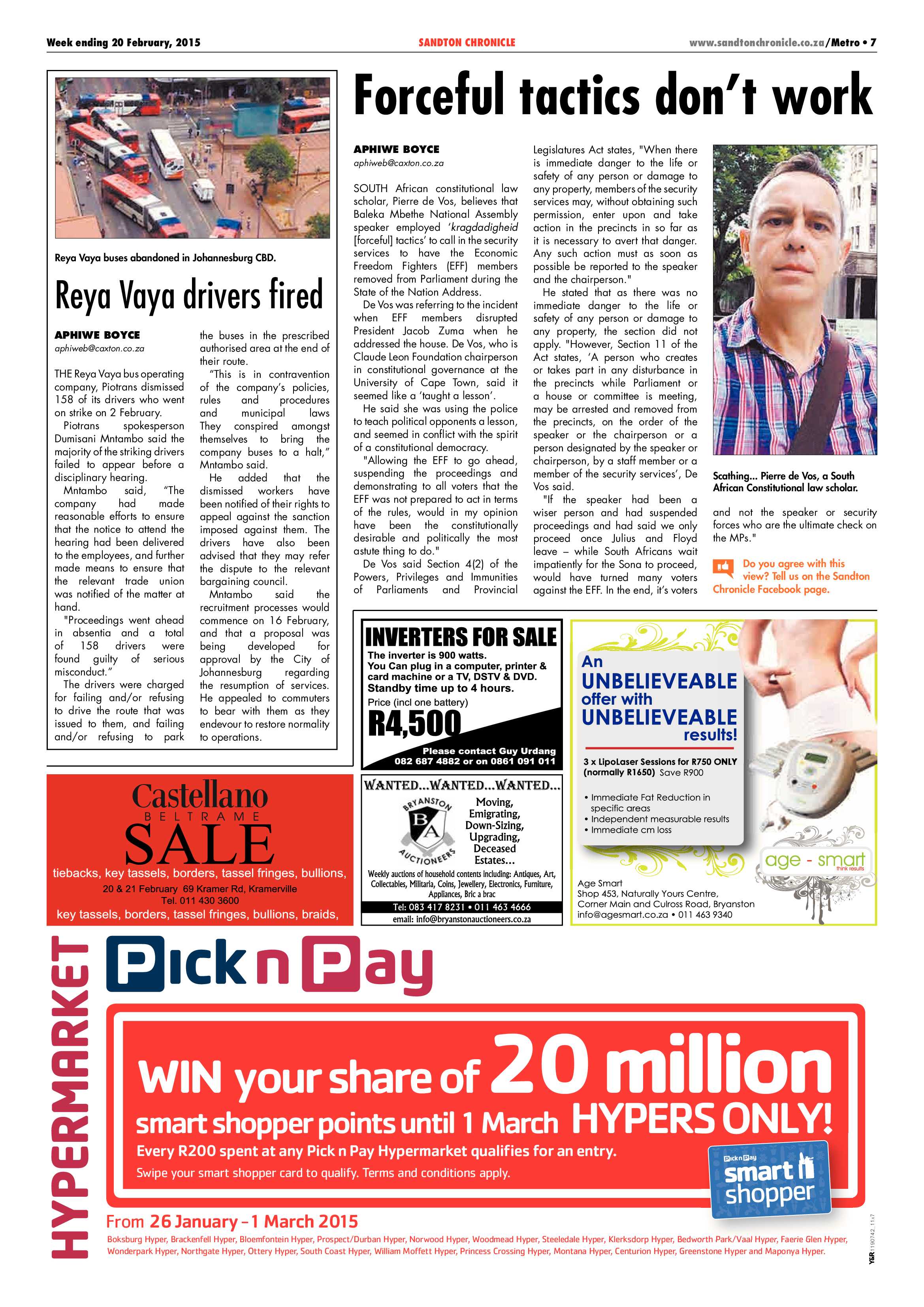 Sandton Chronicle 20 February 2015 page 7