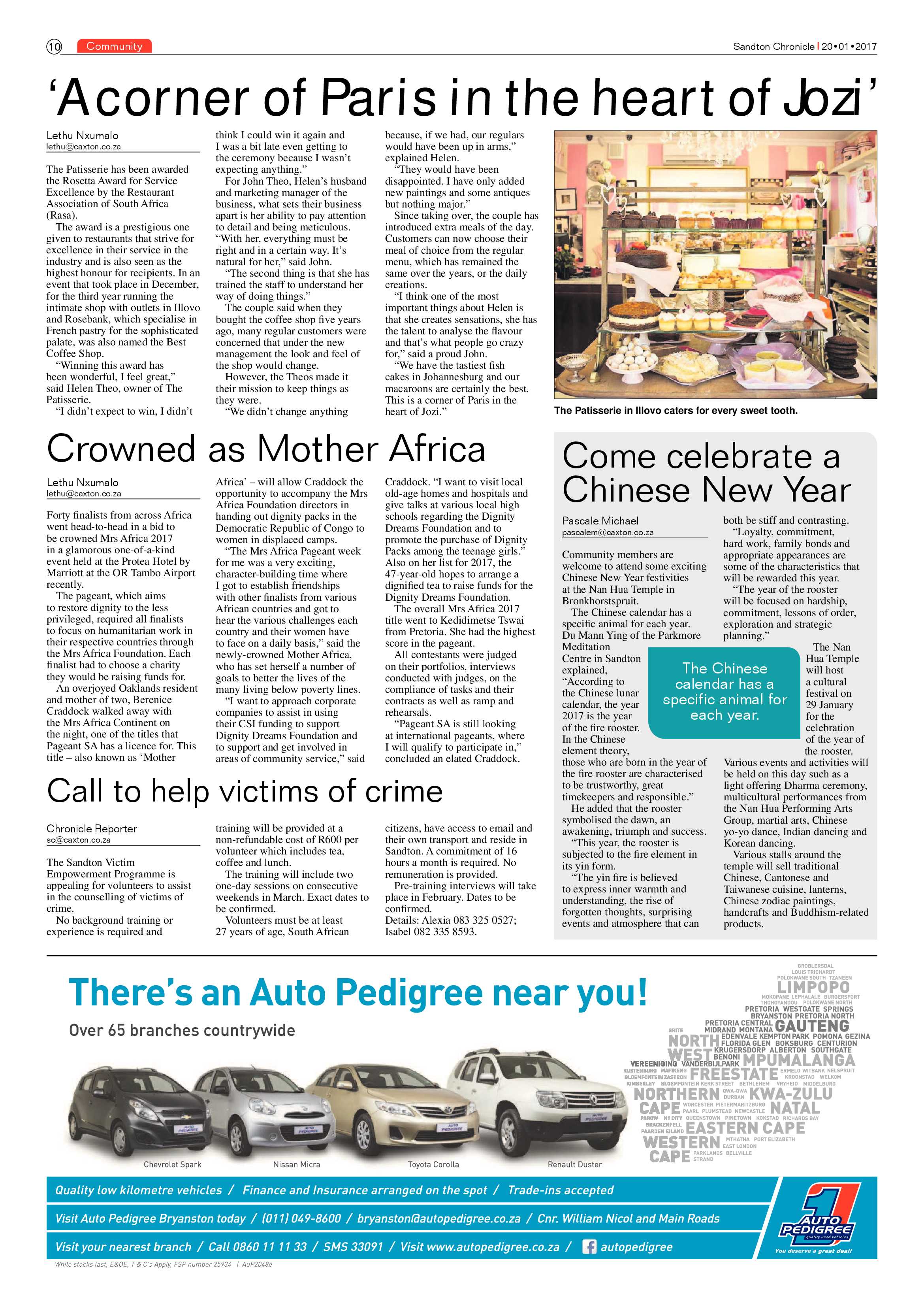 Sandton Chronicle 20 Janaury 2017 page 10