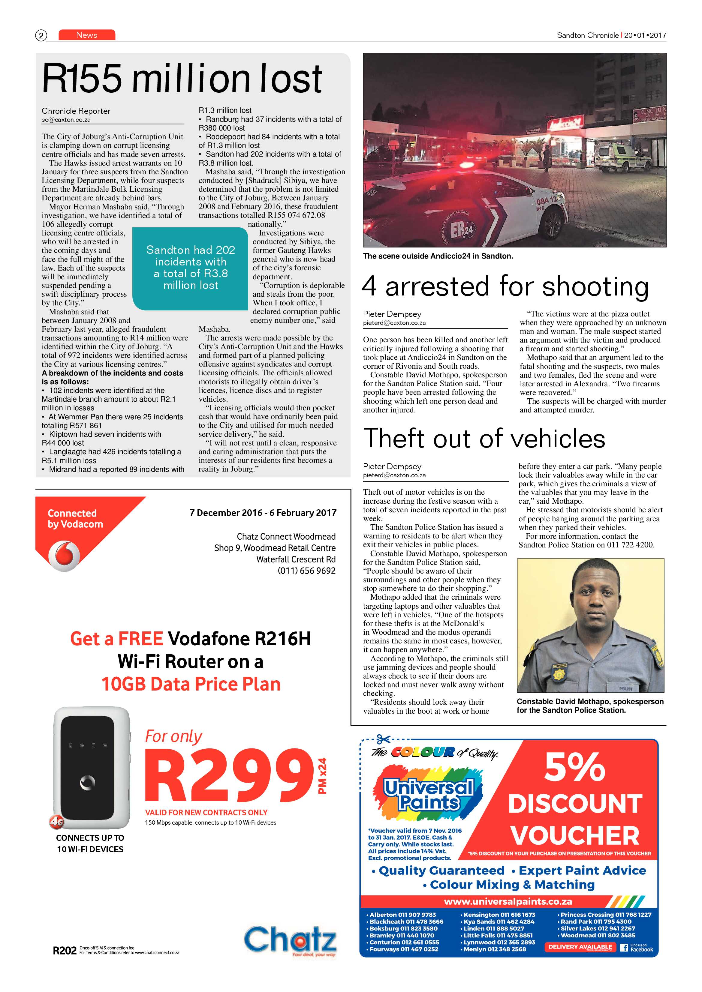 Sandton Chronicle 20 Janaury 2017 page 2
