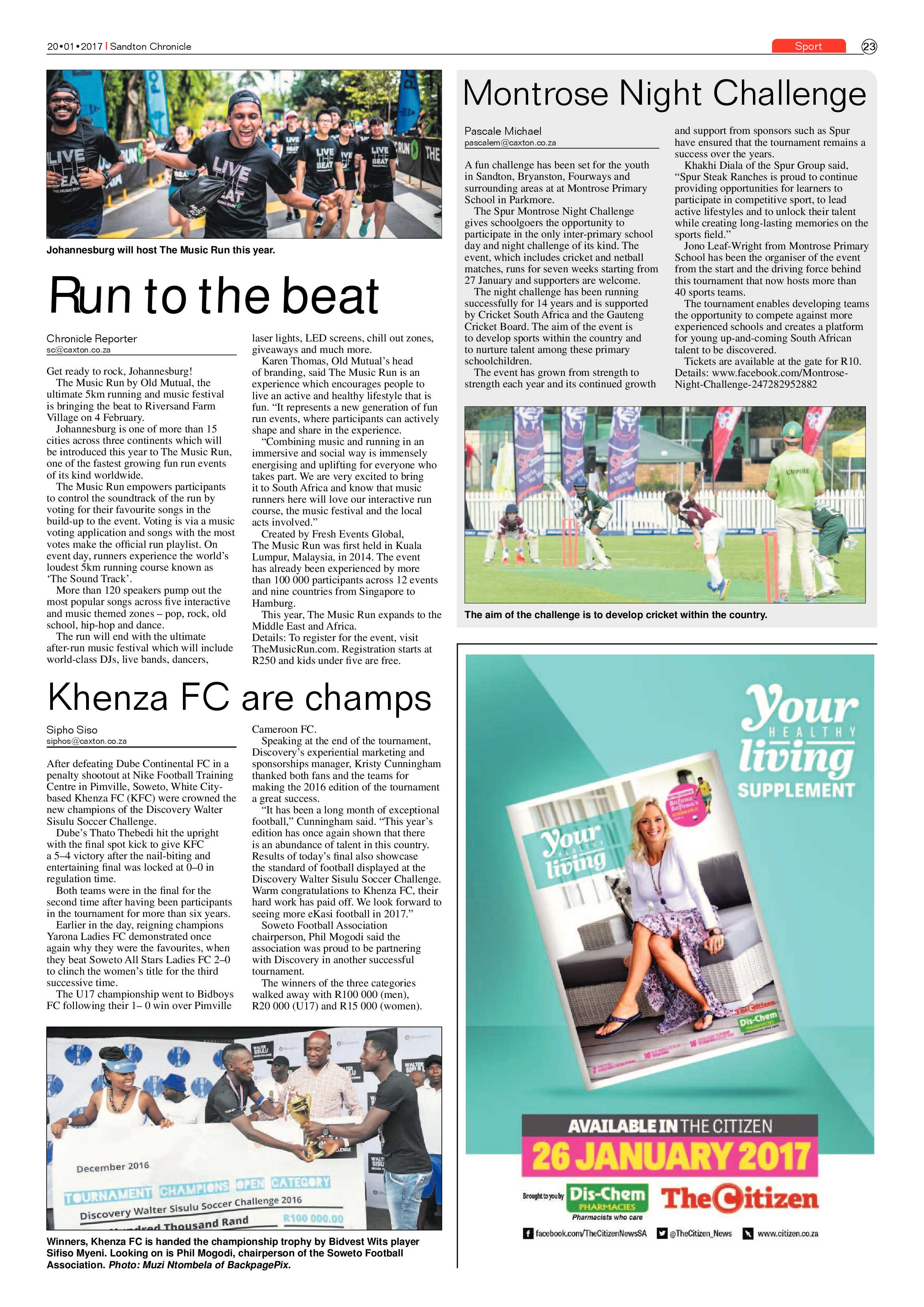 Sandton Chronicle 20 Janaury 2017 page 23