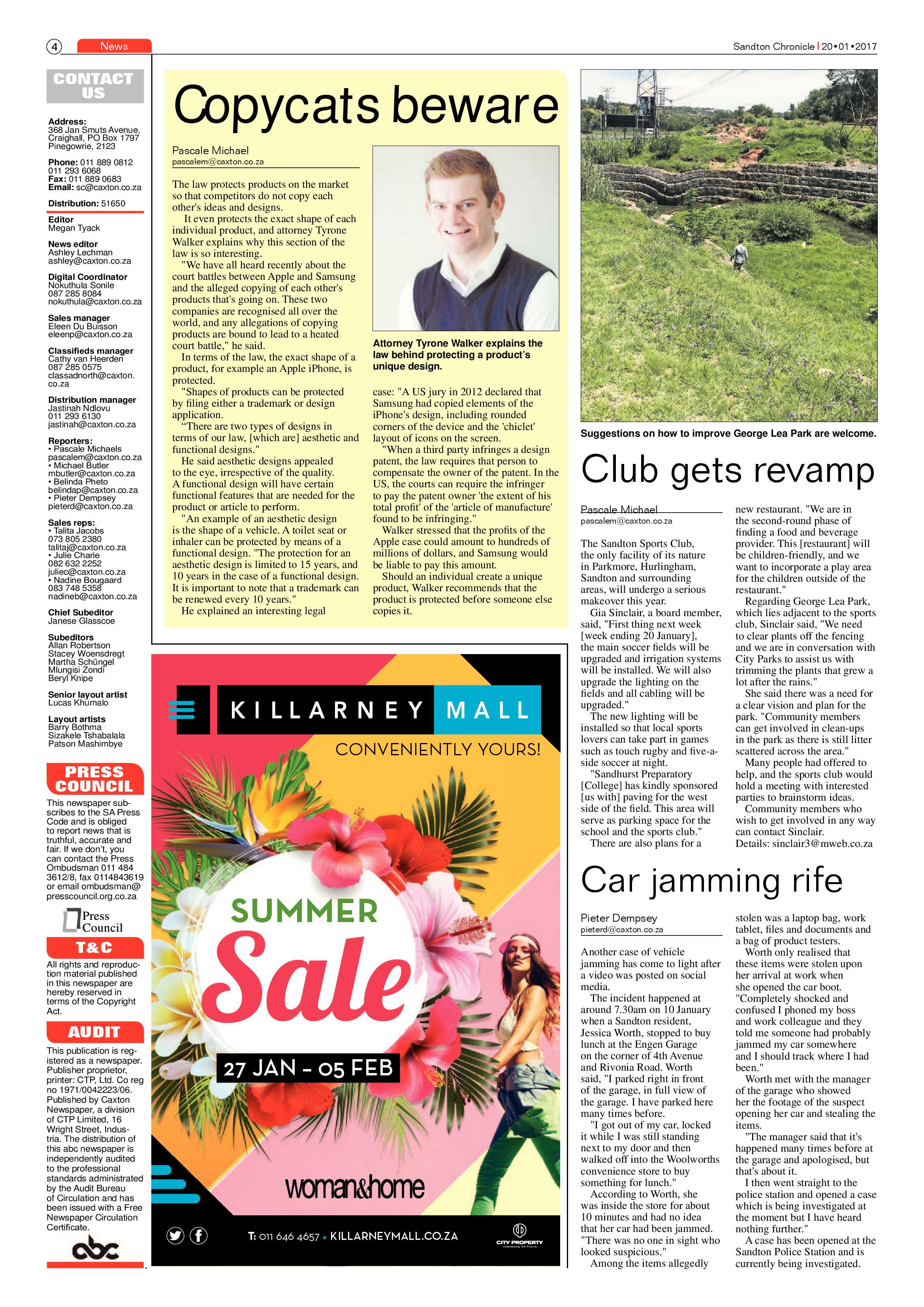 Sandton Chronicle 20 Janaury 2017 page 4