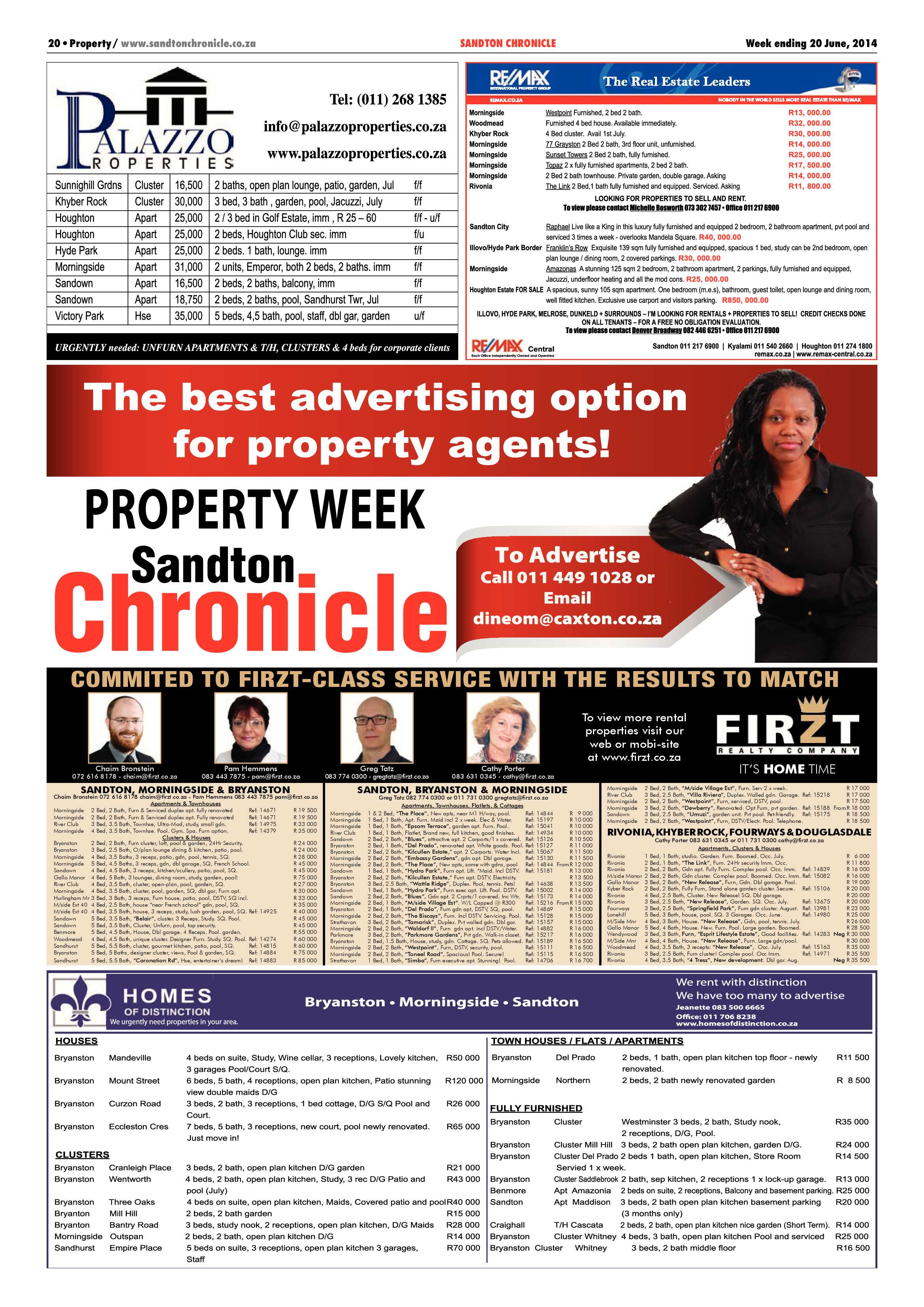 Sandton Chronicle 20 June 2014 page 20