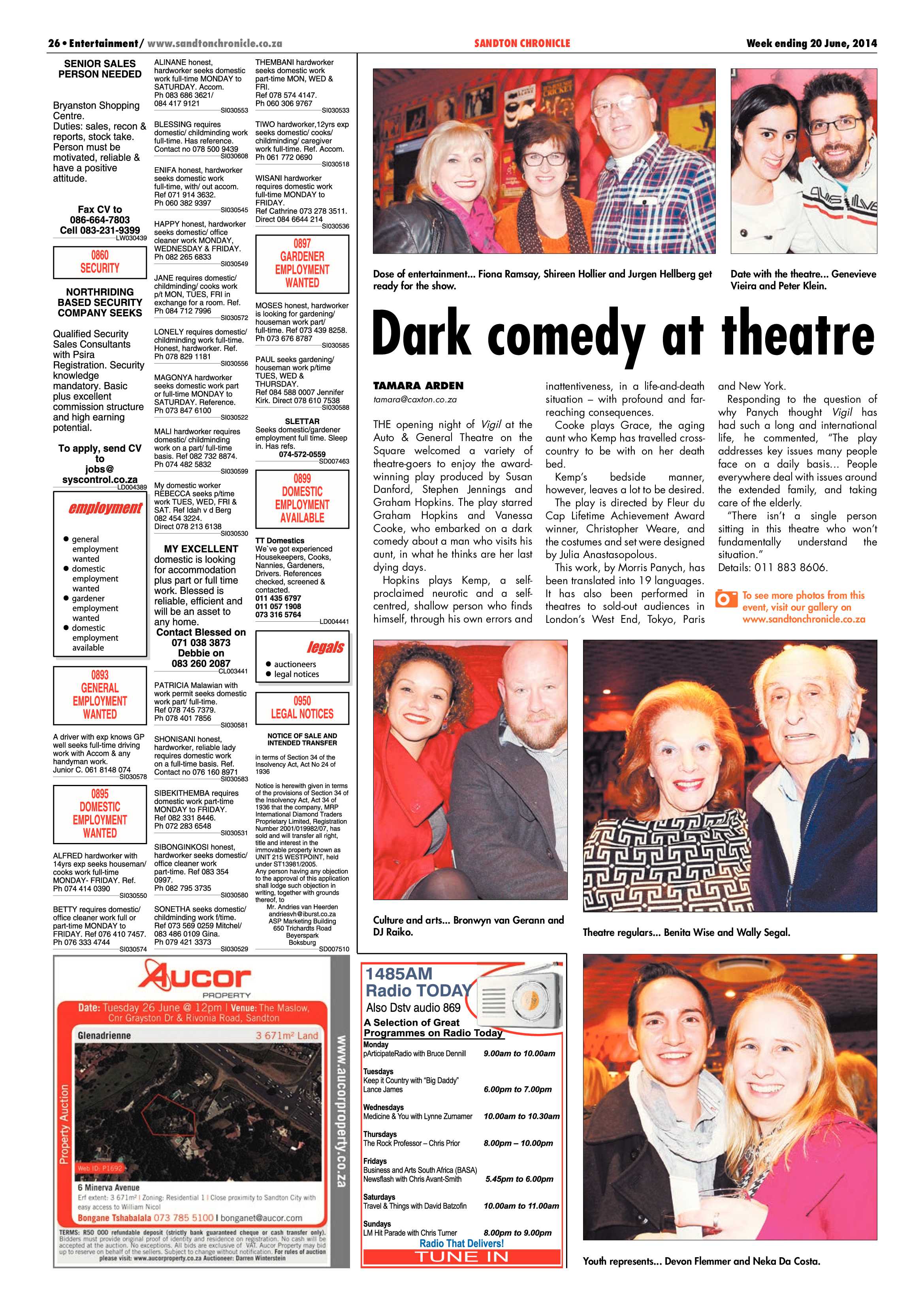 Sandton Chronicle 20 June 2014 page 26