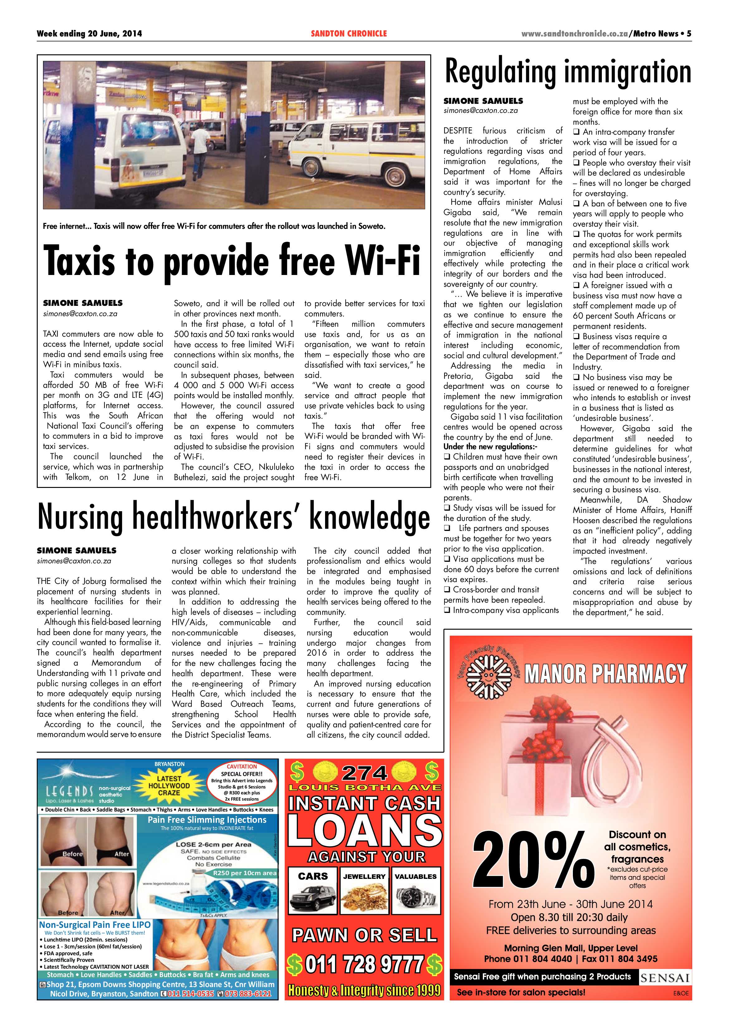 Sandton Chronicle 20 June 2014 page 5