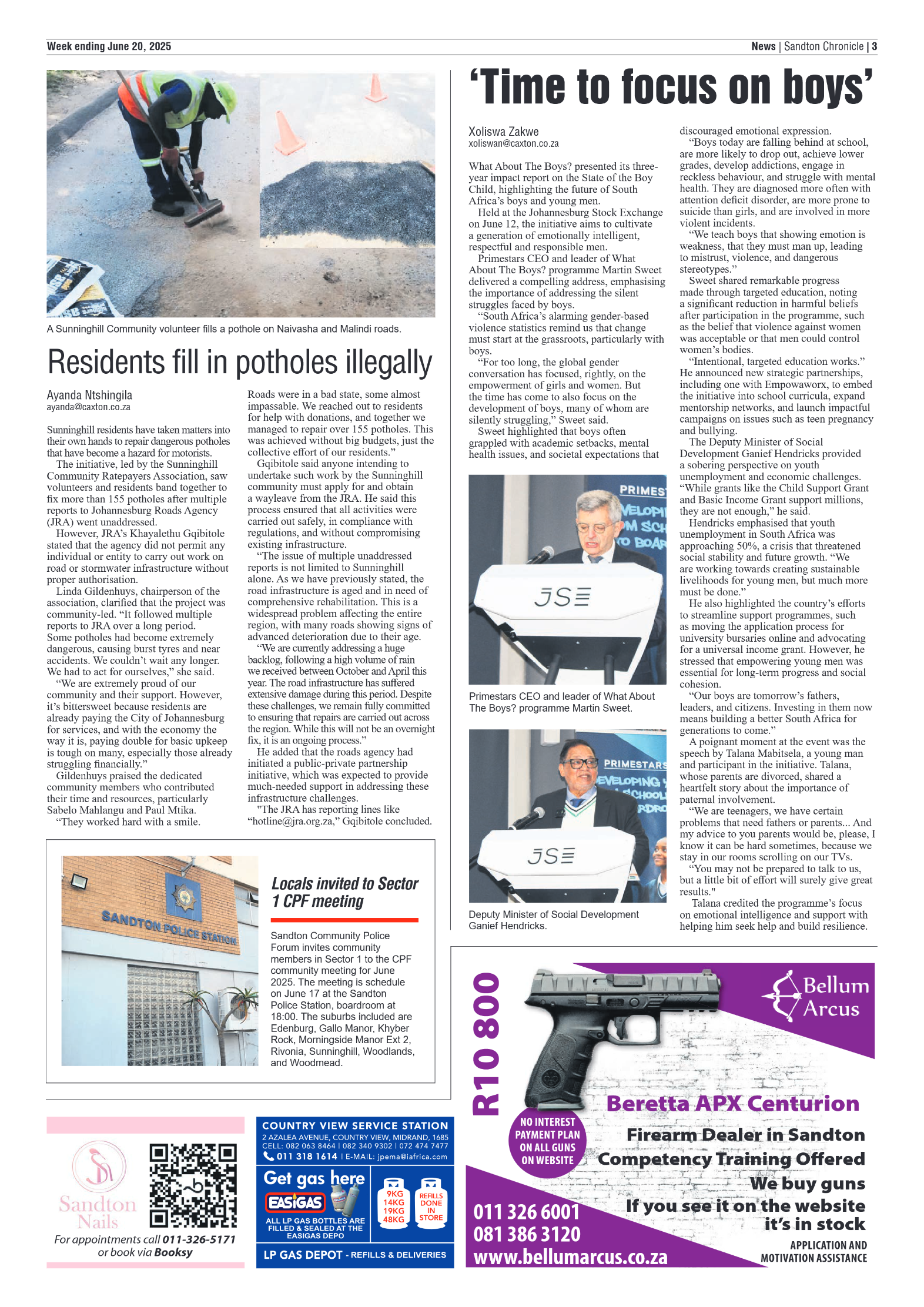 Sandton Chronicle 20 June 2025 page 3