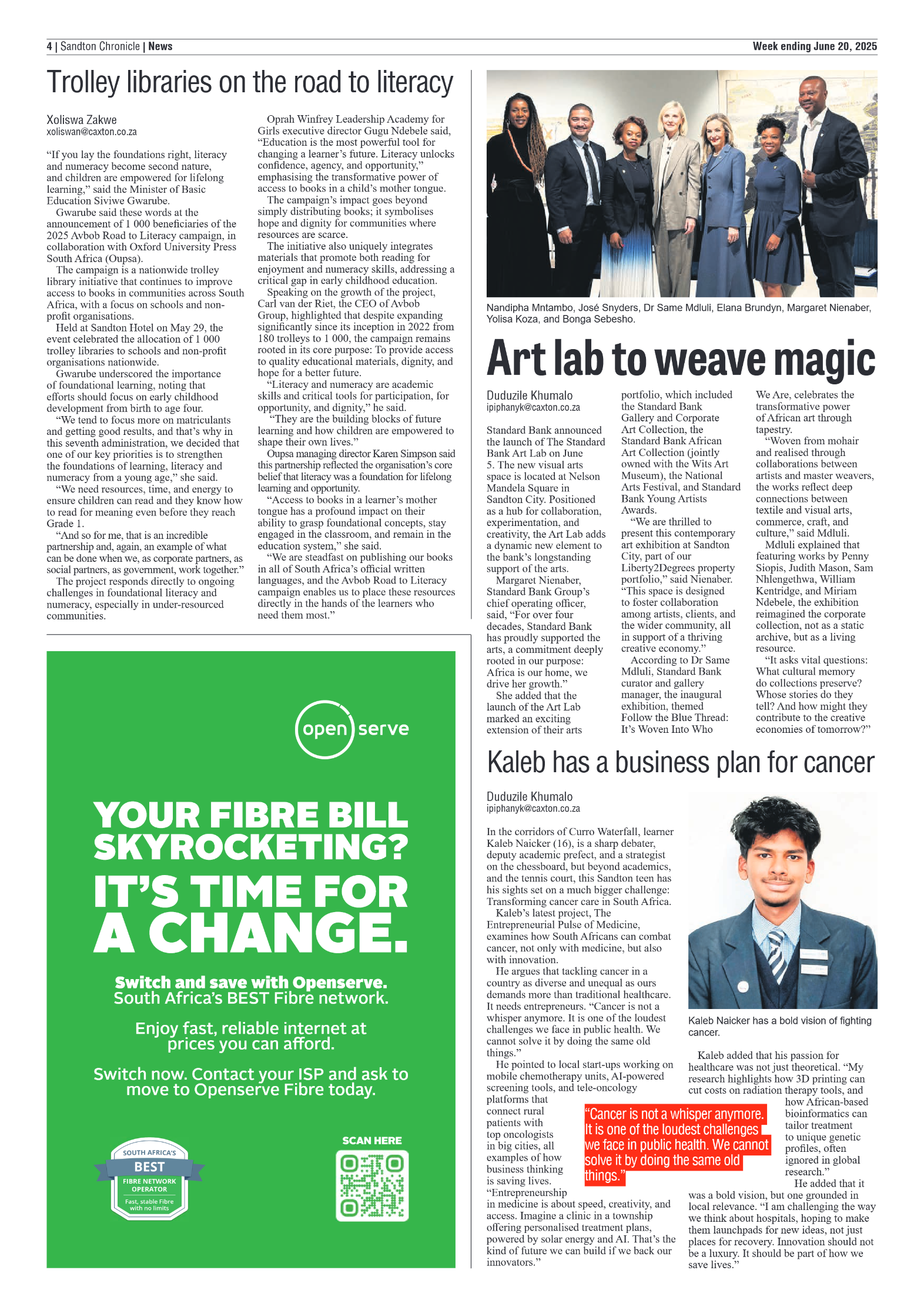 Sandton Chronicle 20 June 2025 page 4