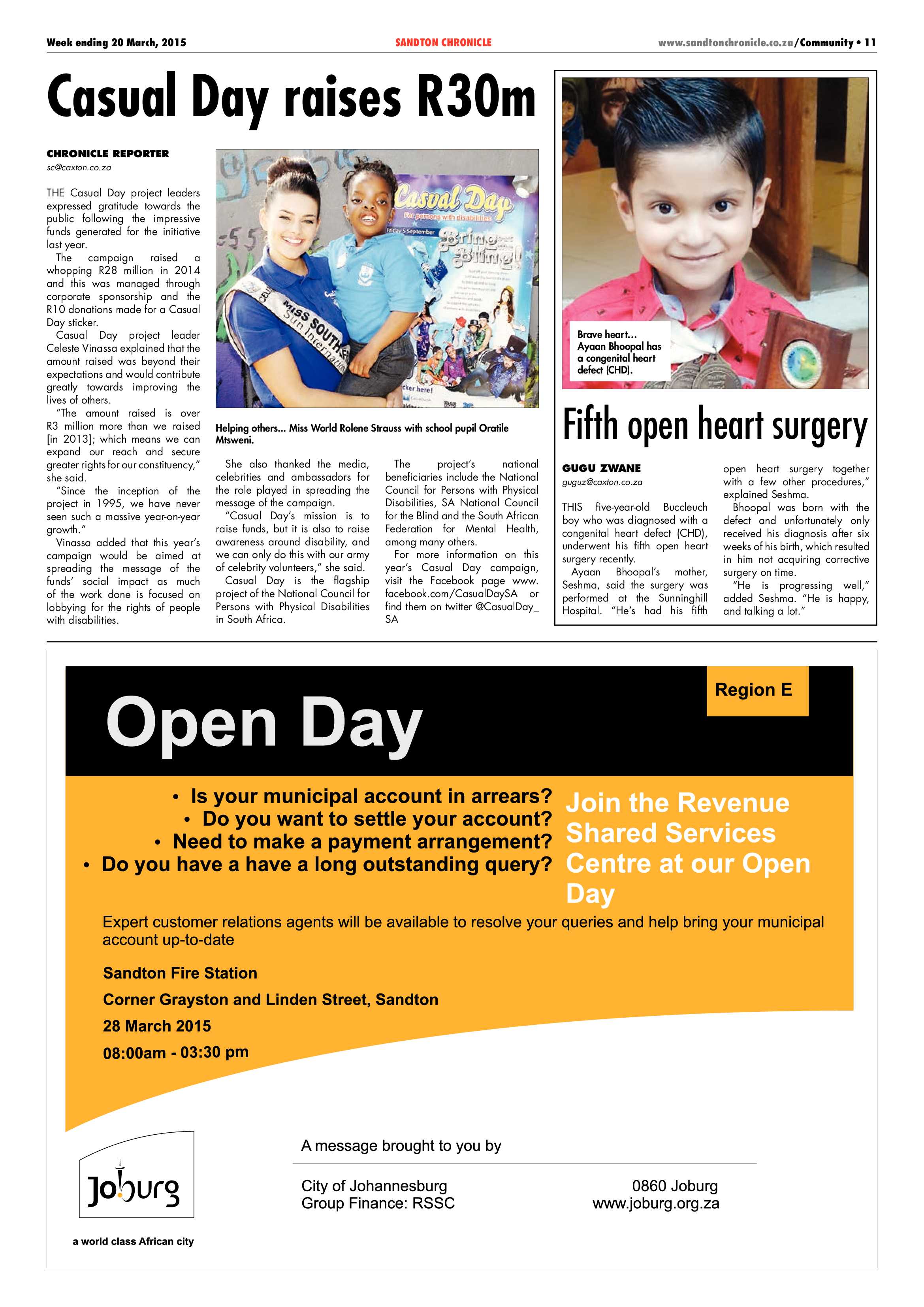 Sandton Chronicle 20 March 2015 page 11