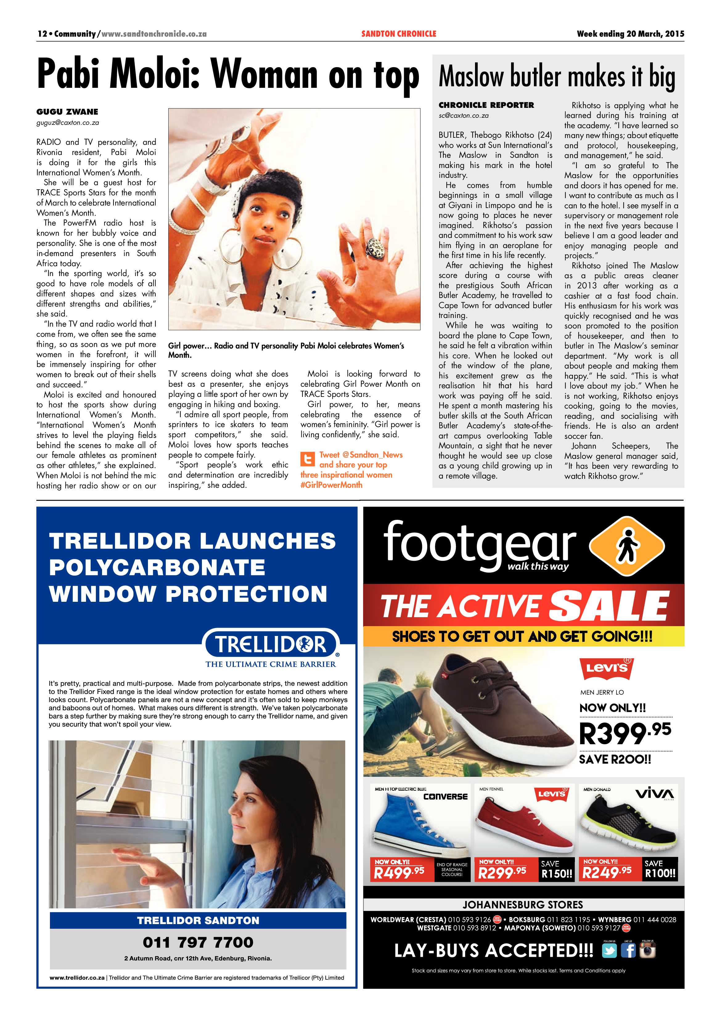 Sandton Chronicle 20 March 2015 page 12