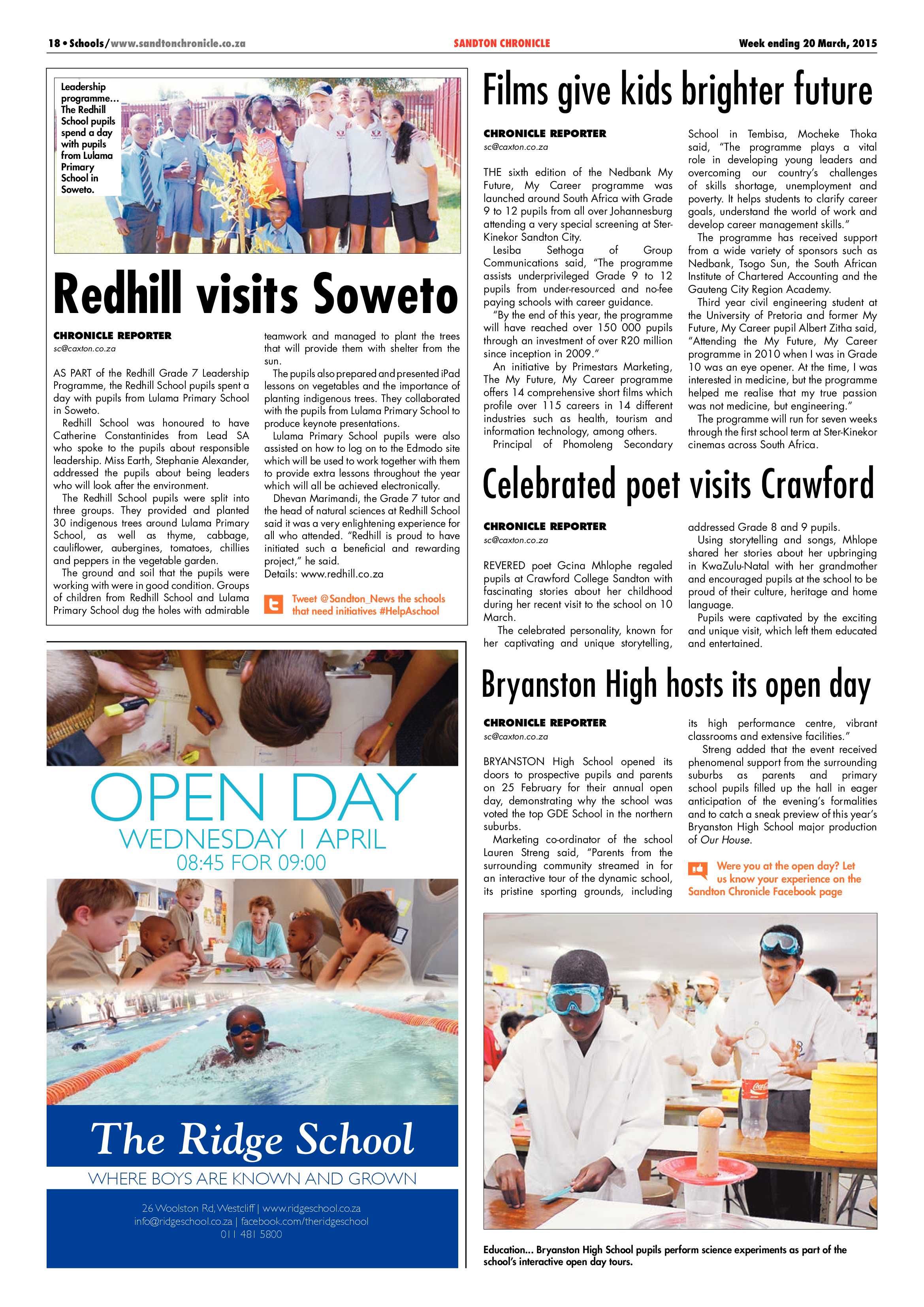 Sandton Chronicle 20 March 2015 page 30