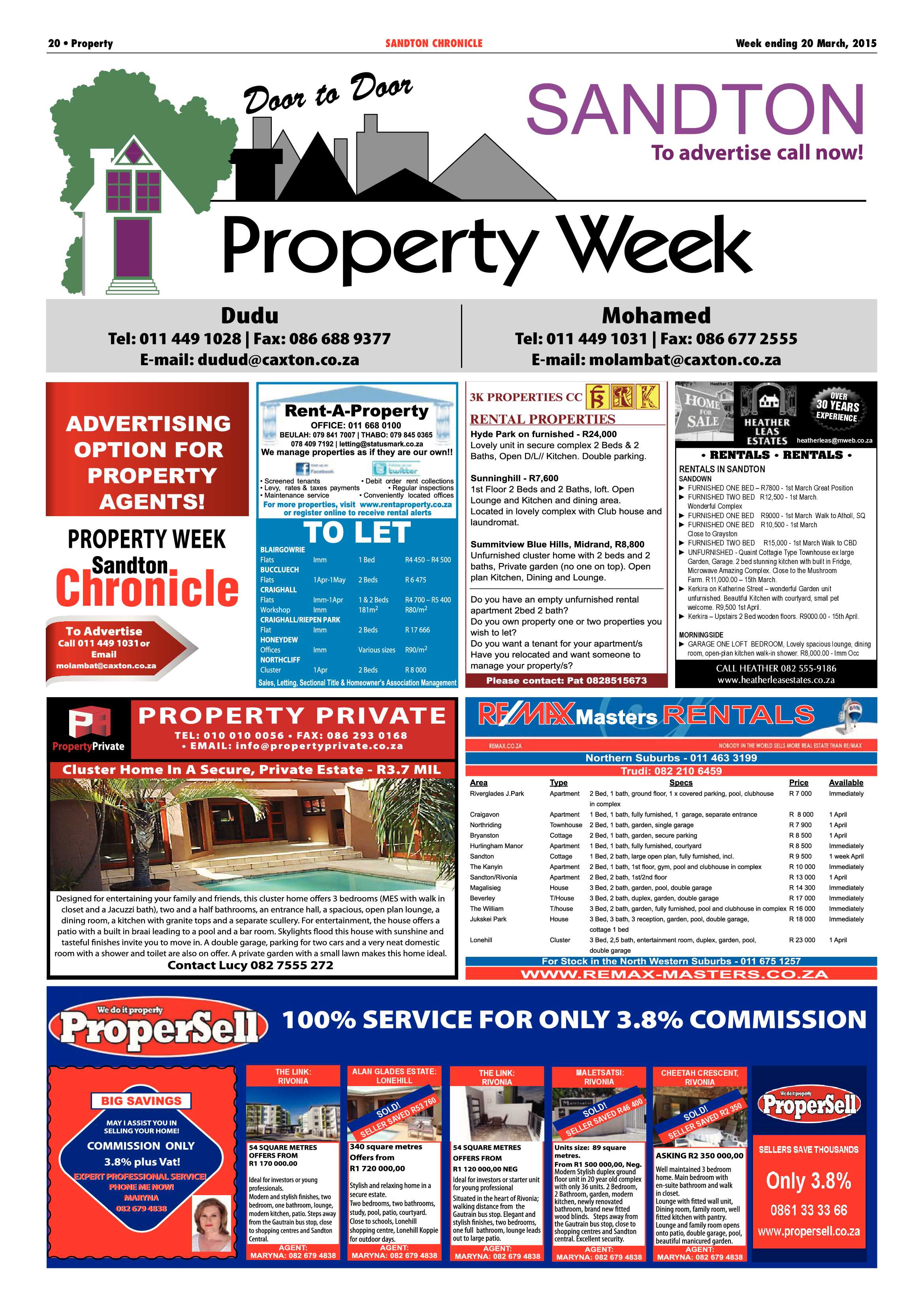 Sandton Chronicle 20 March 2015 page 32