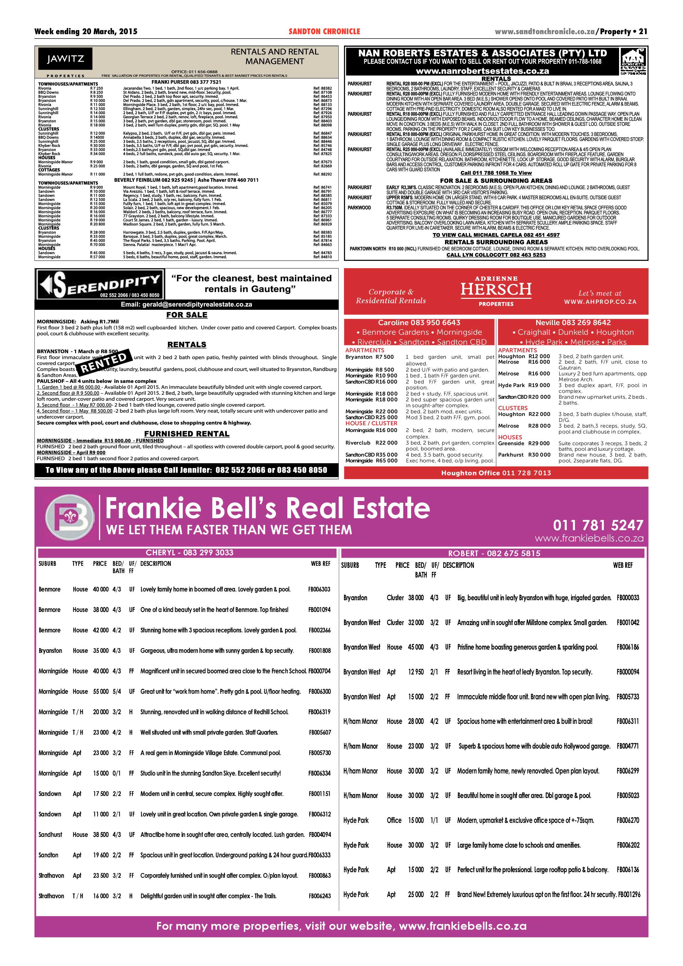 Sandton Chronicle 20 March 2015 page 33