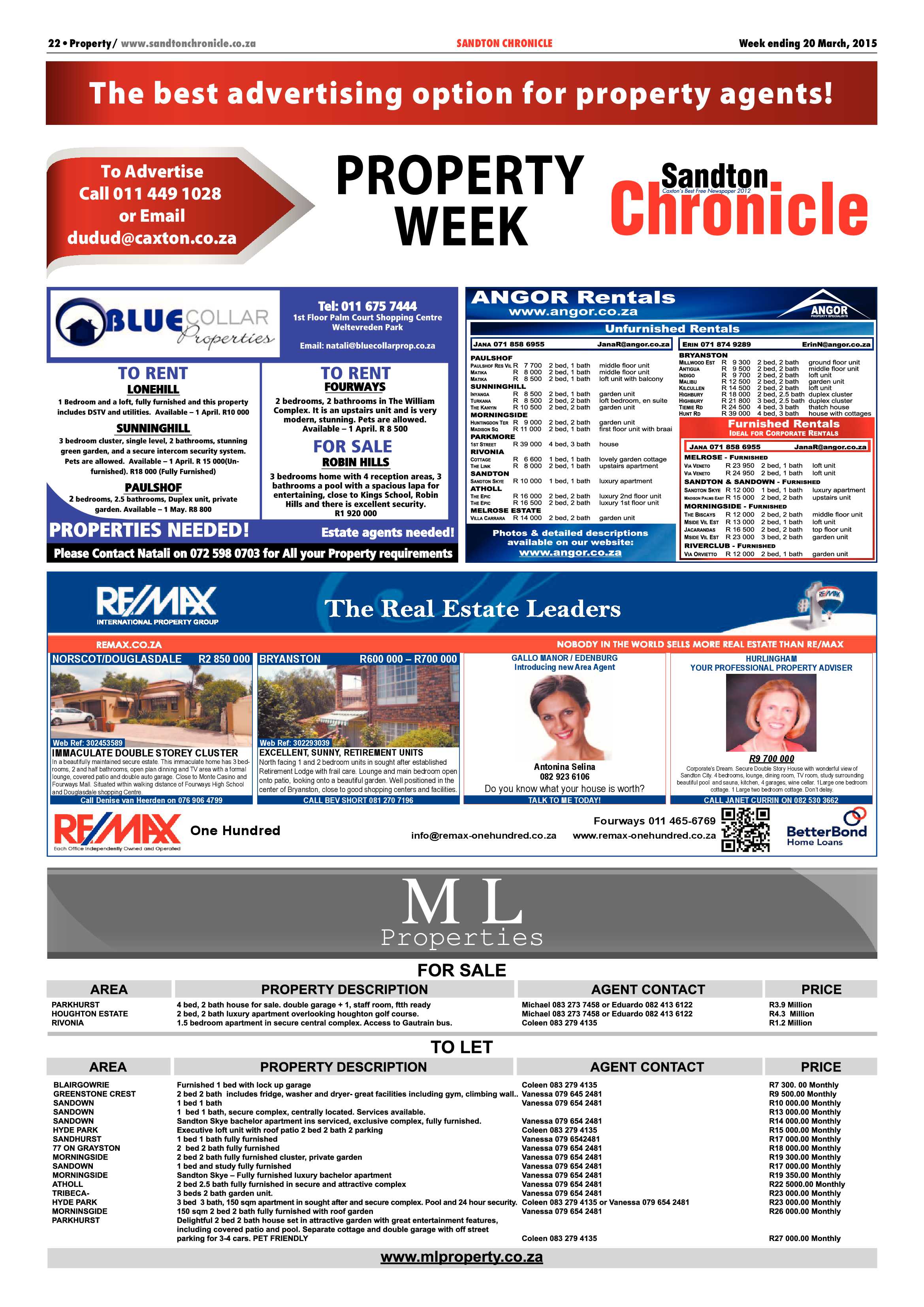 Sandton Chronicle 20 March 2015 page 34