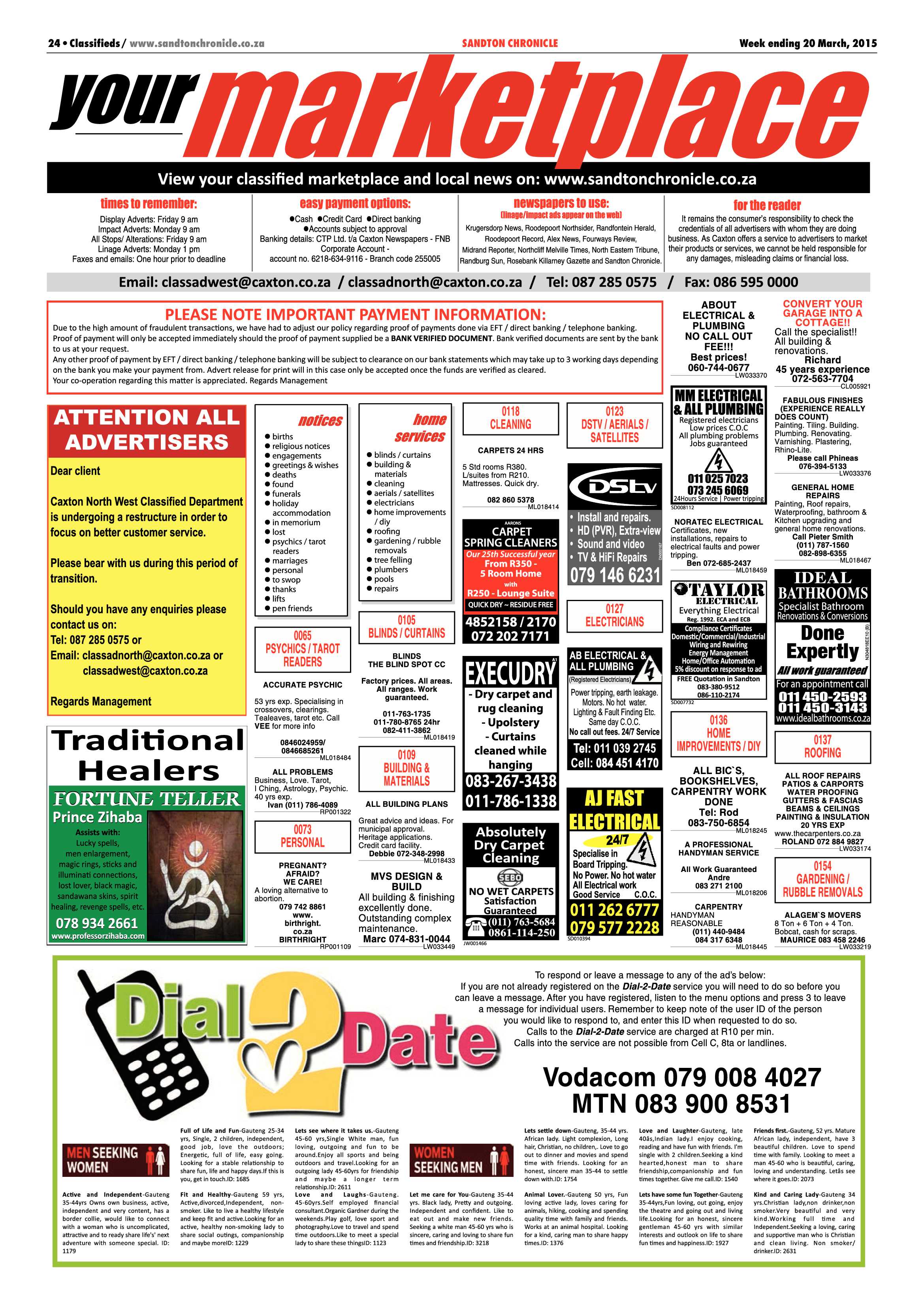 Sandton Chronicle 20 March 2015 page 36