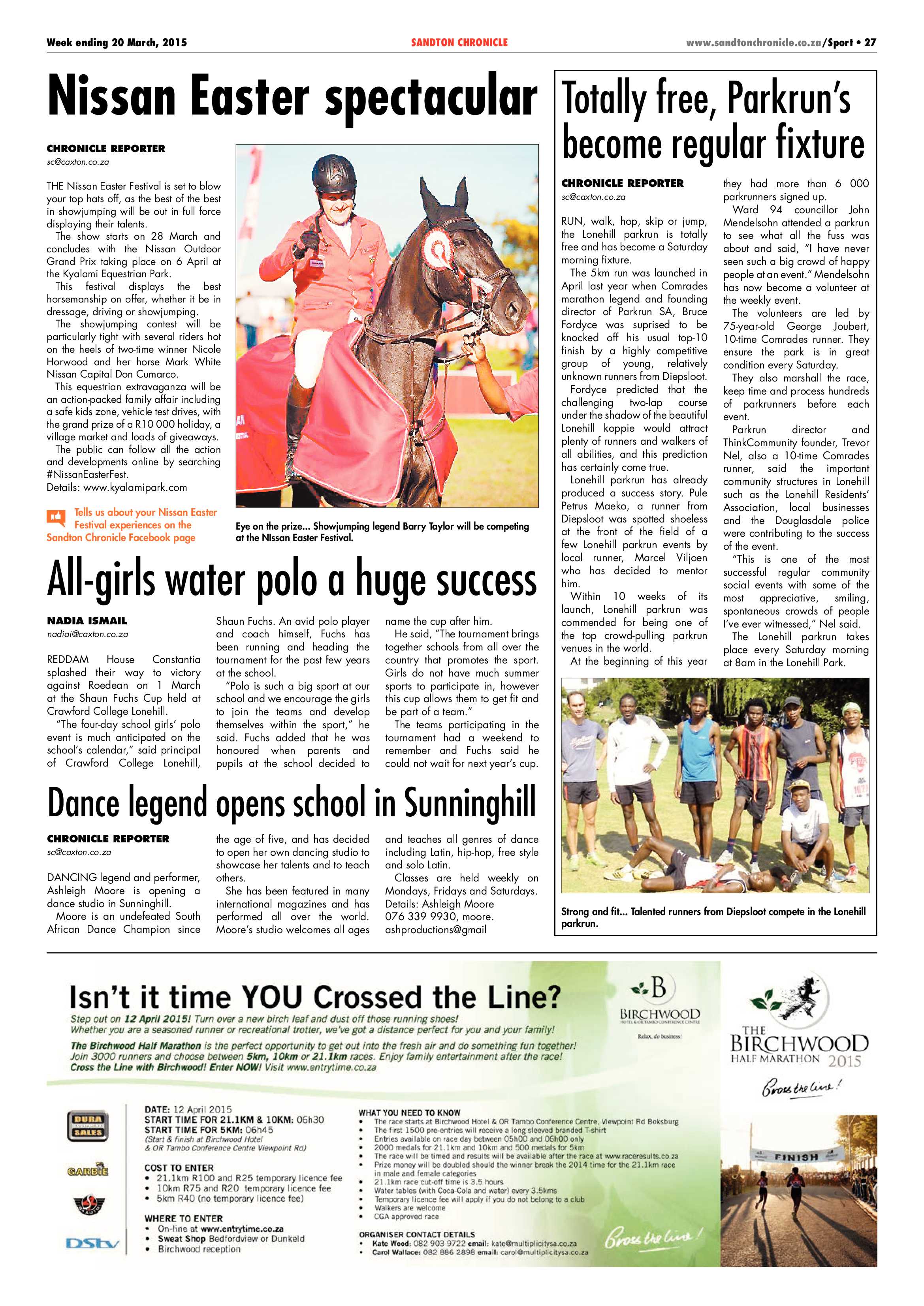 Sandton Chronicle 20 March 2015 page 39
