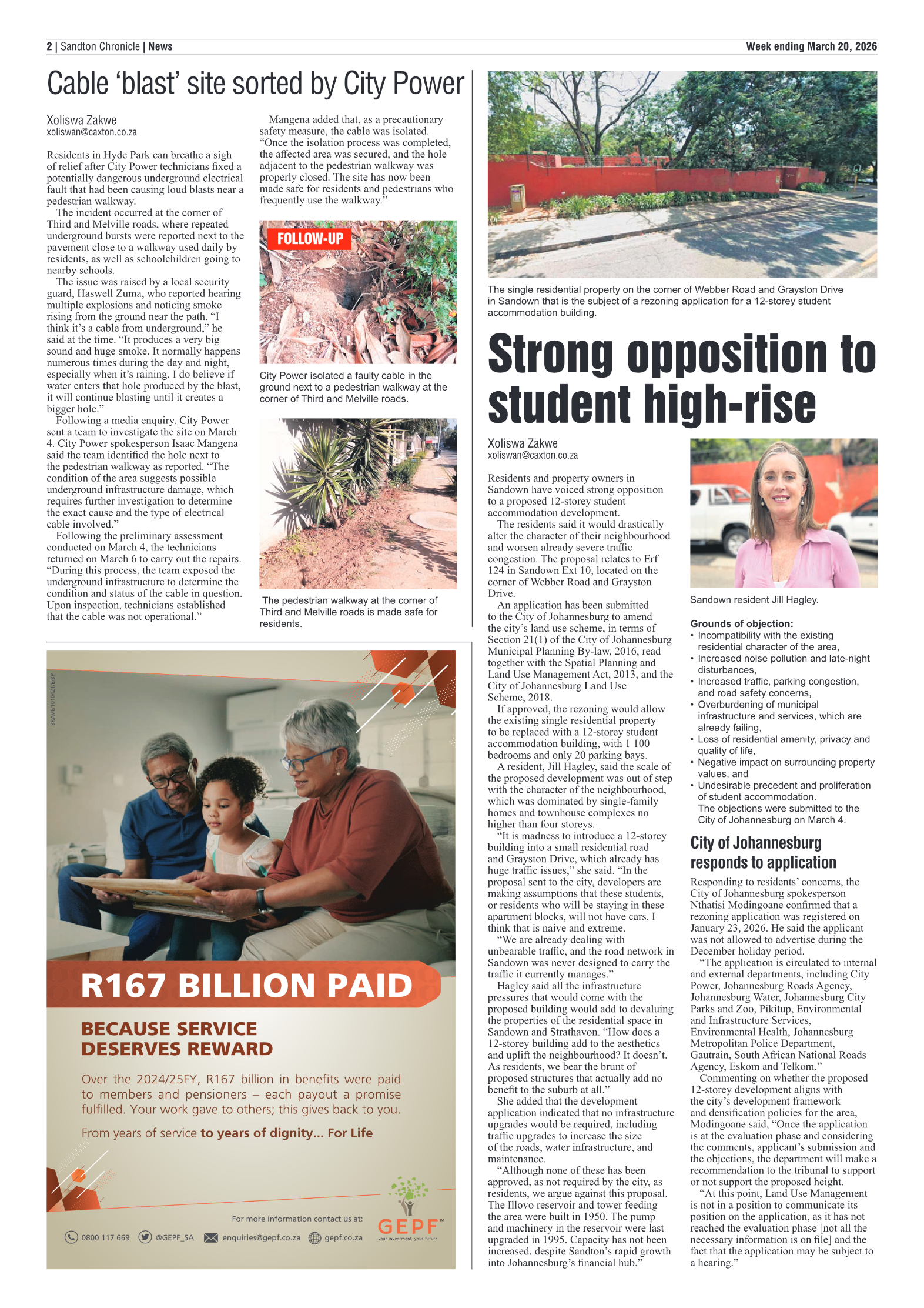 Sandton Chronicle 20 March 2026 page 2