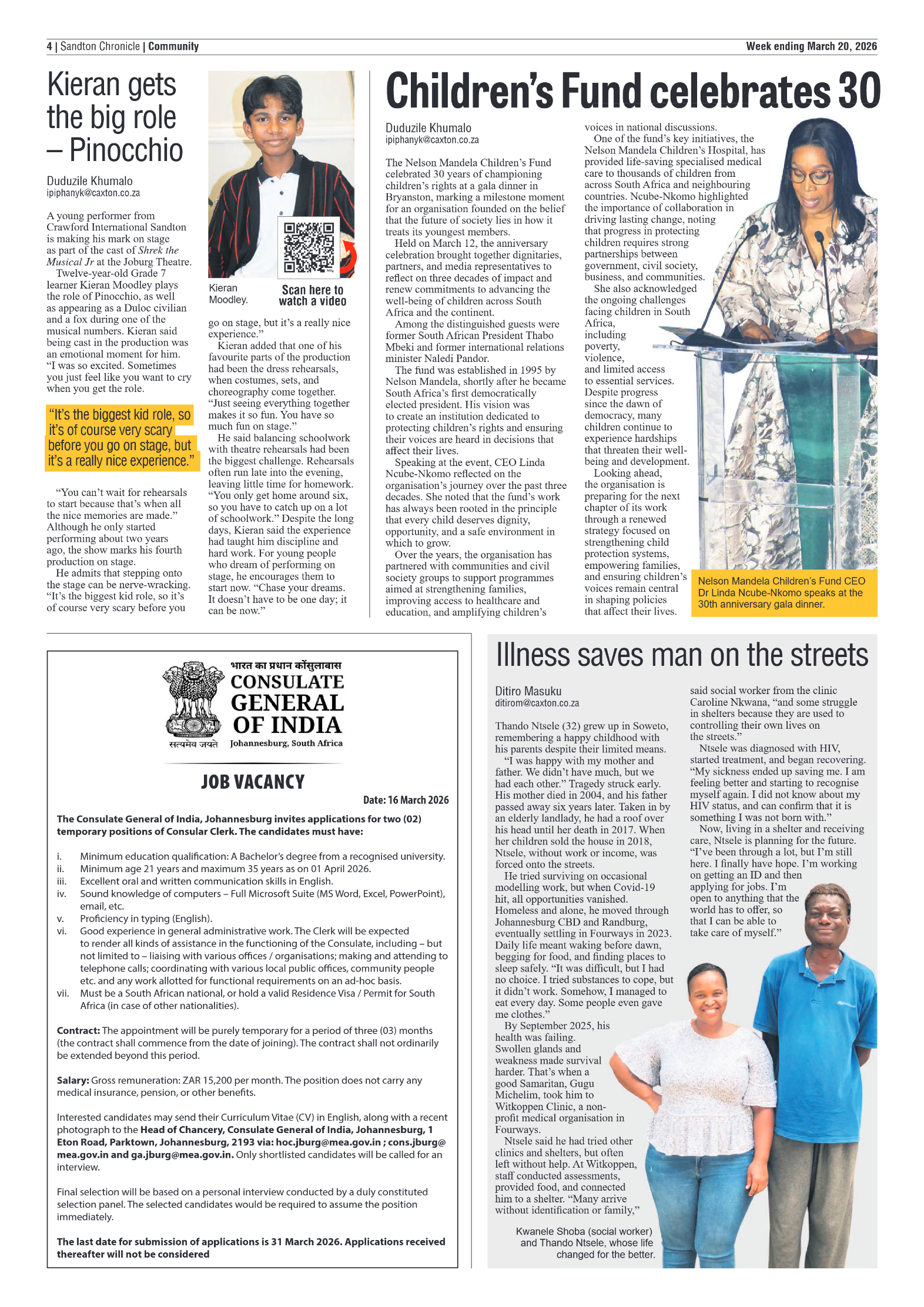 Sandton Chronicle 20 March 2026 page 4