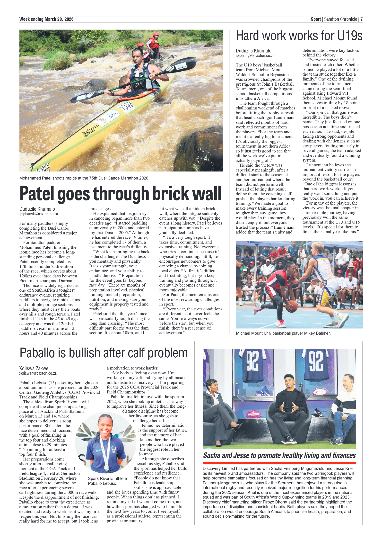 Sandton Chronicle 20 March 2026 page 7