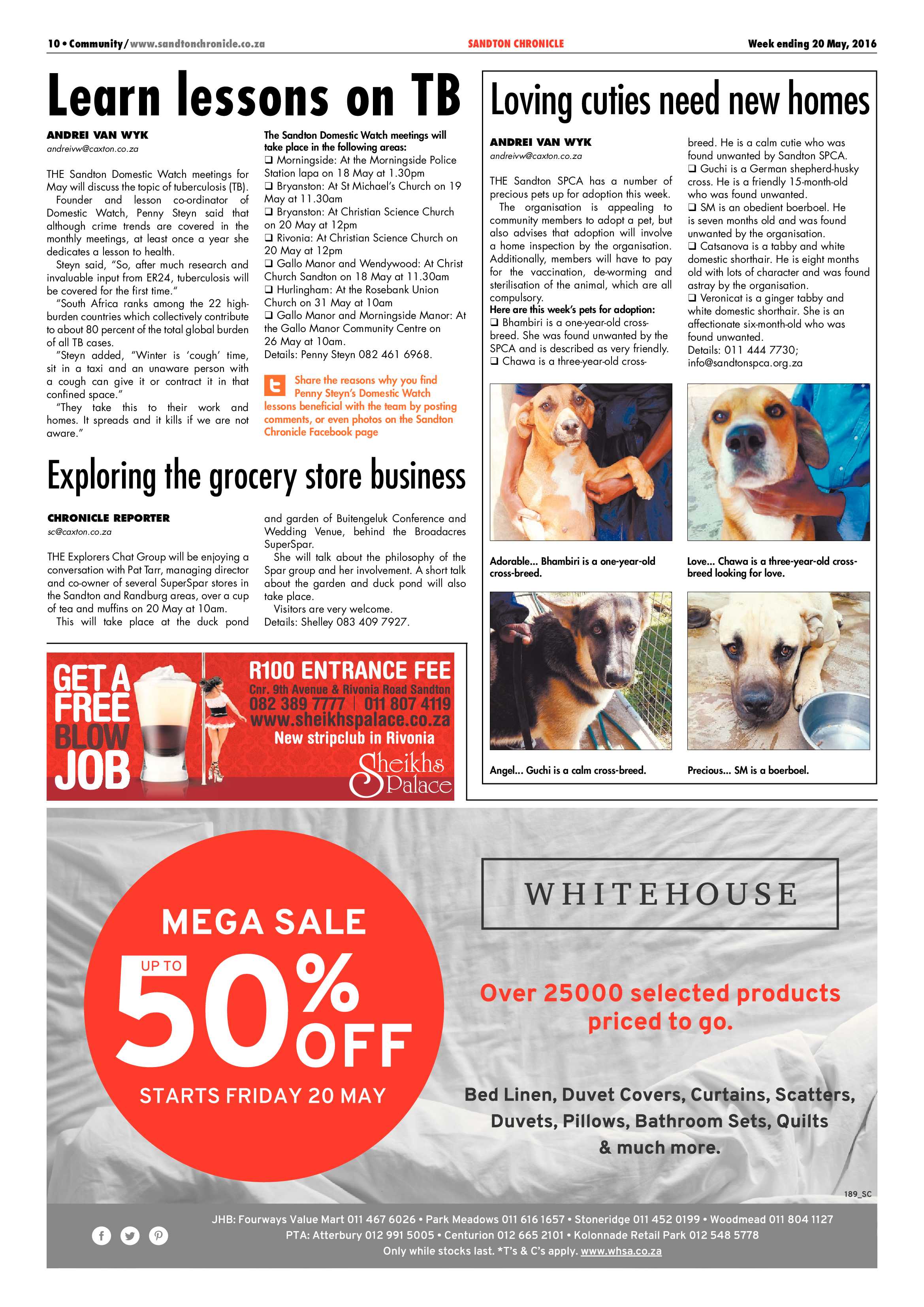 Sandton Chronicle 20 May 2016 page 10