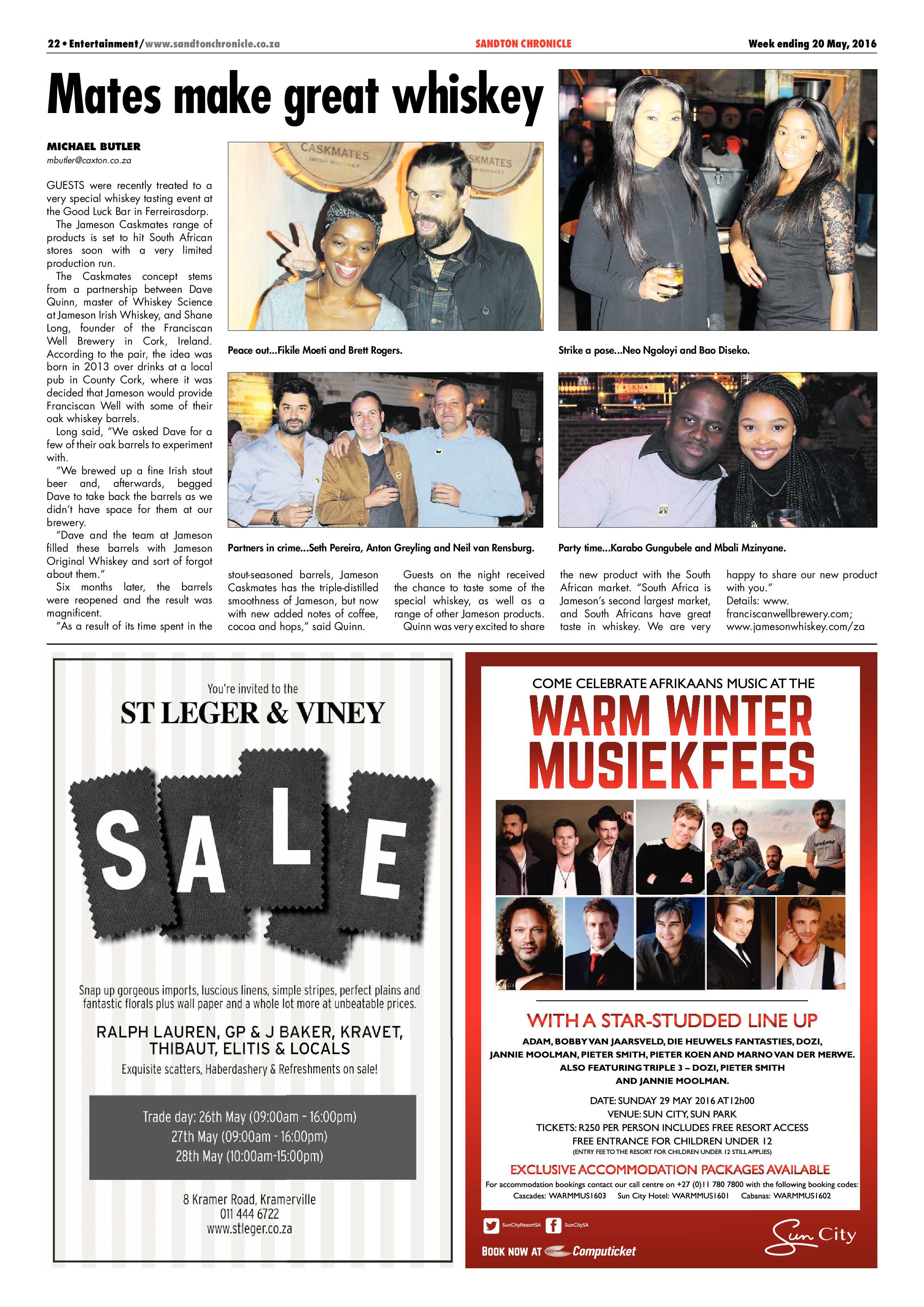 Sandton Chronicle 20 May 2016 page 22