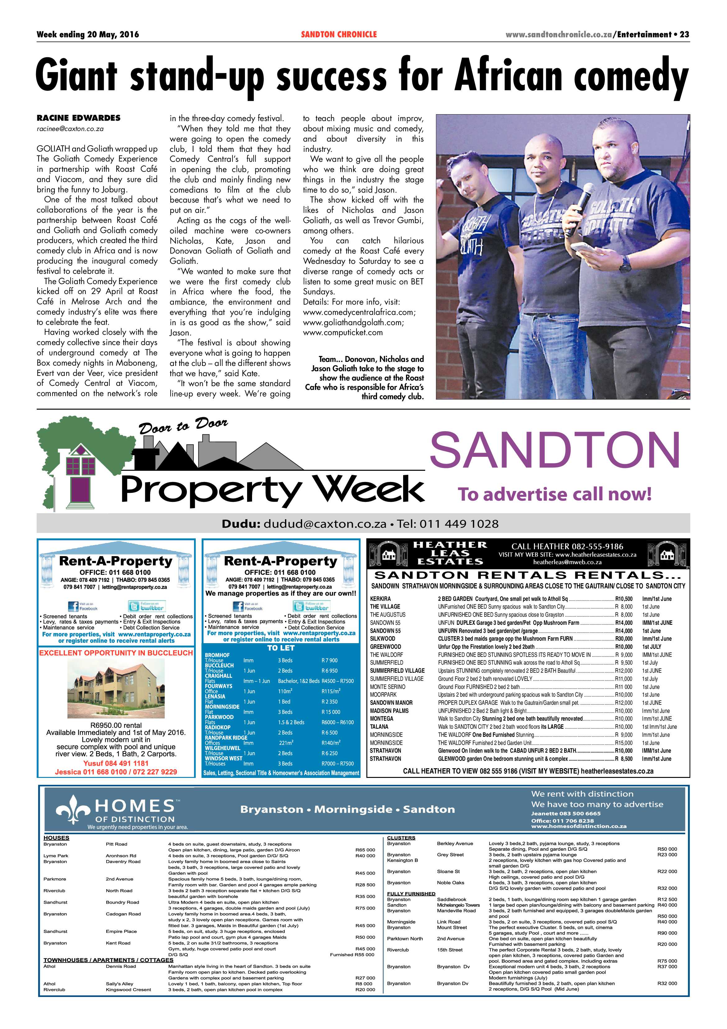 Sandton Chronicle 20 May 2016 page 23