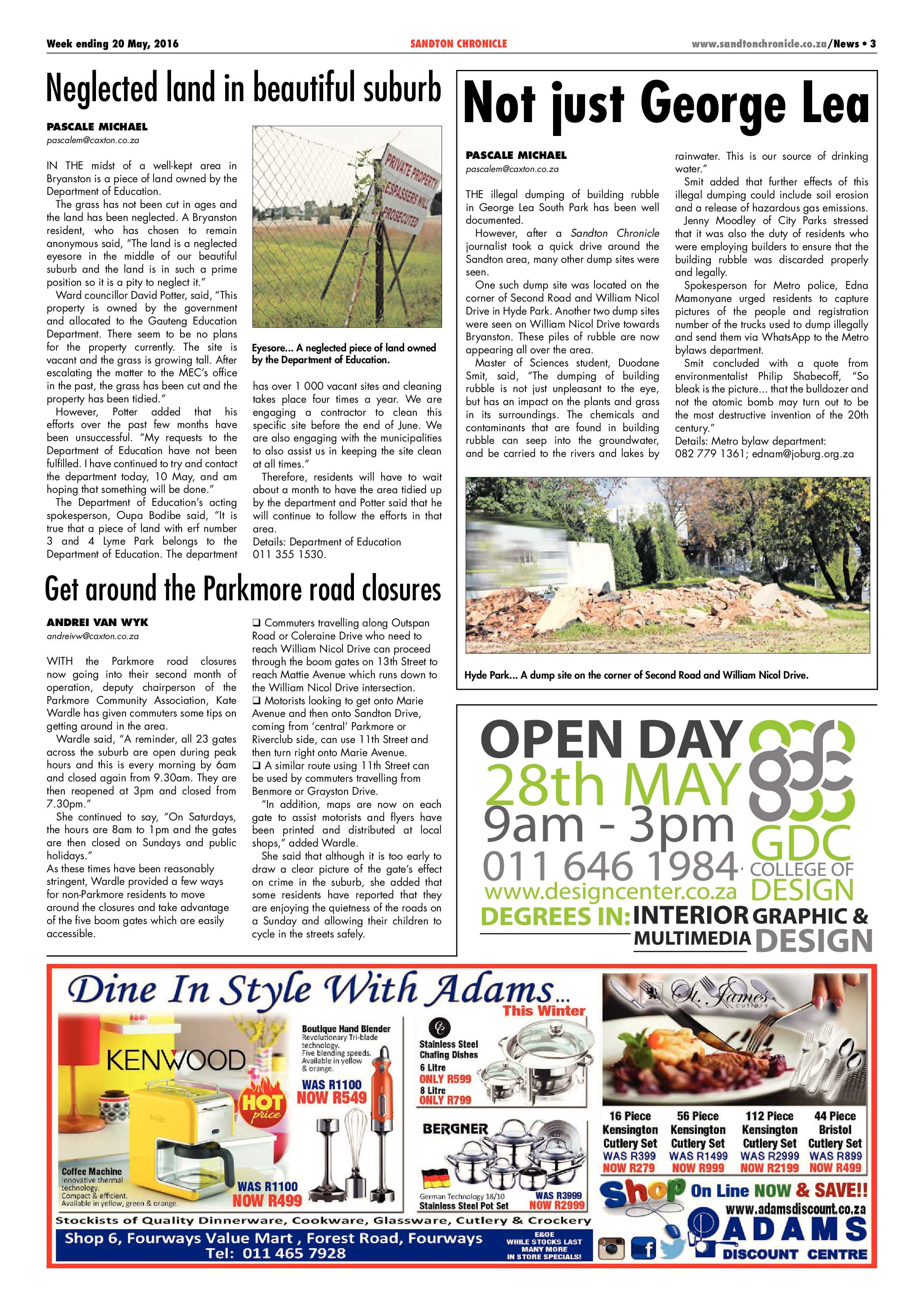 Sandton Chronicle 20 May 2016 page 3