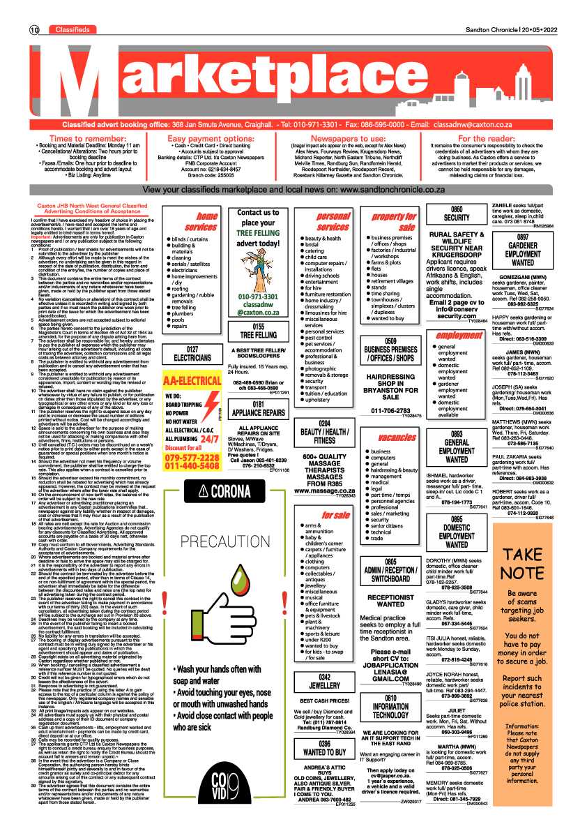 Sandton Chronicle 20 May 2022 page 10