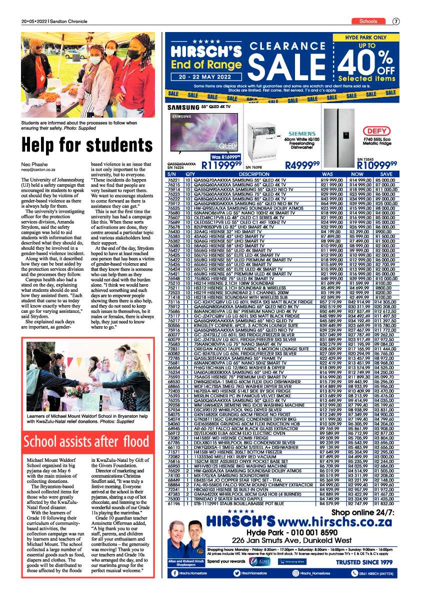 Sandton Chronicle 20 May 2022 page 7