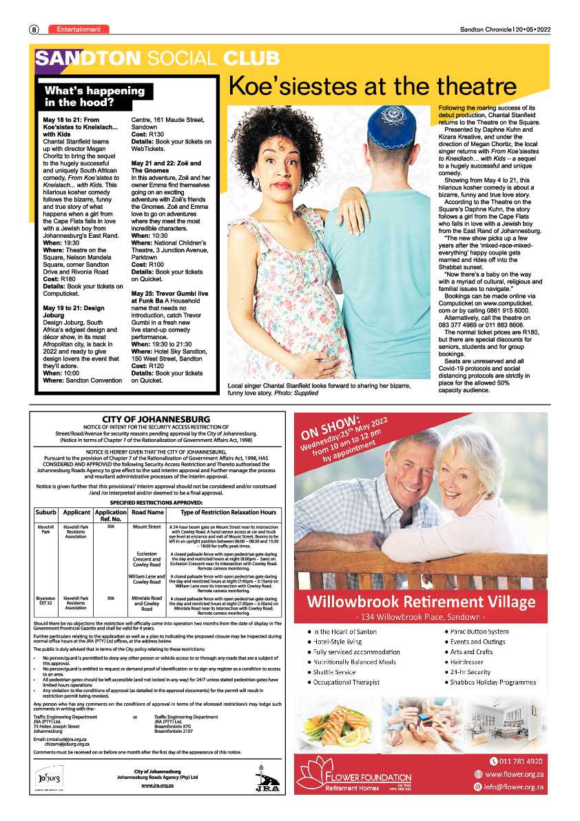 Sandton Chronicle 20 May 2022 page 8