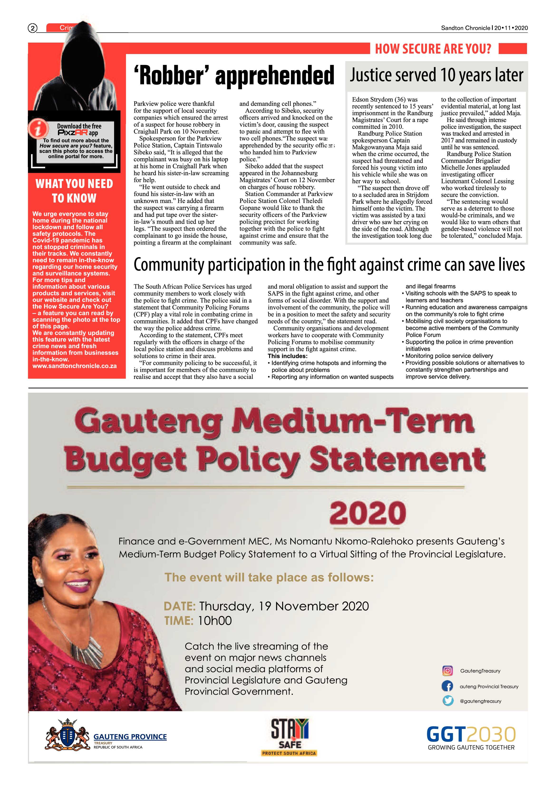 Sandton Chronicle 20 November 2020 page 2