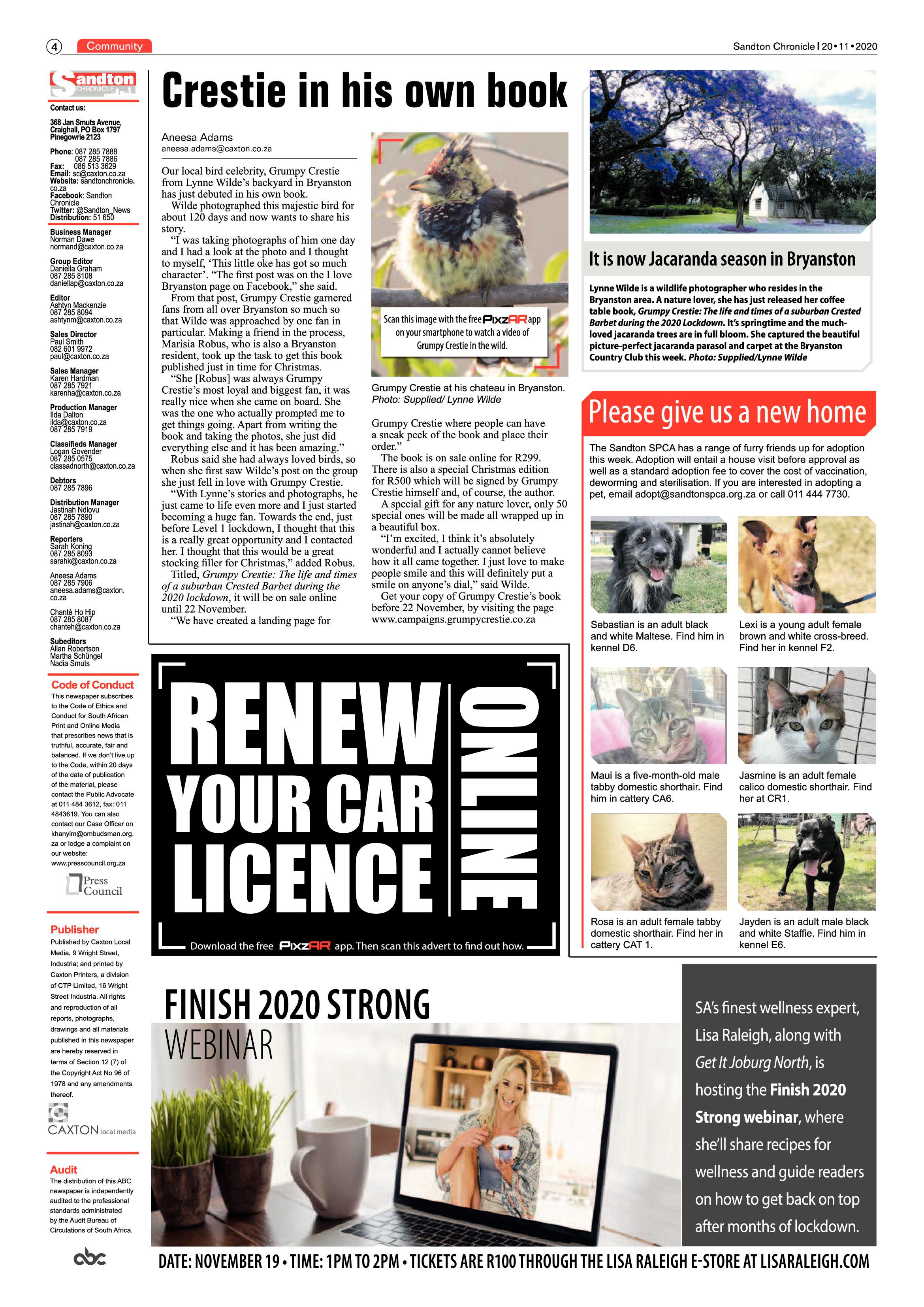 Sandton Chronicle 20 November 2020 page 4