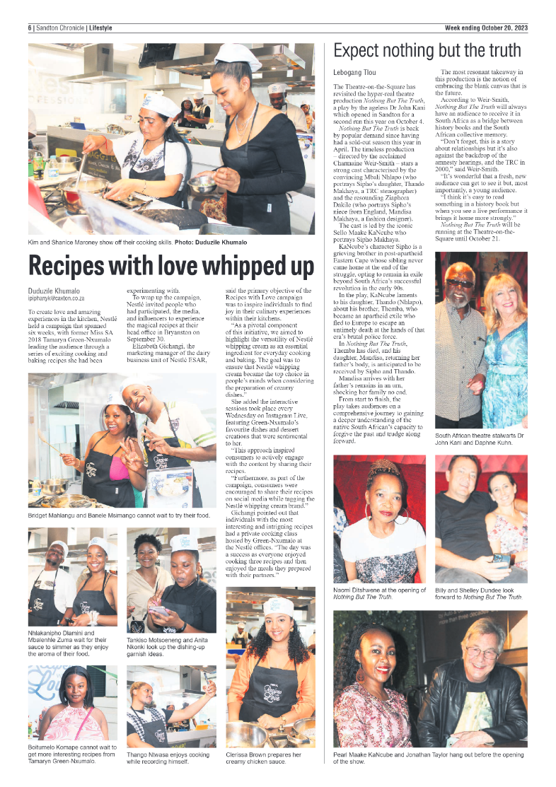Sandton Chronicle 20 October 2023 page 6