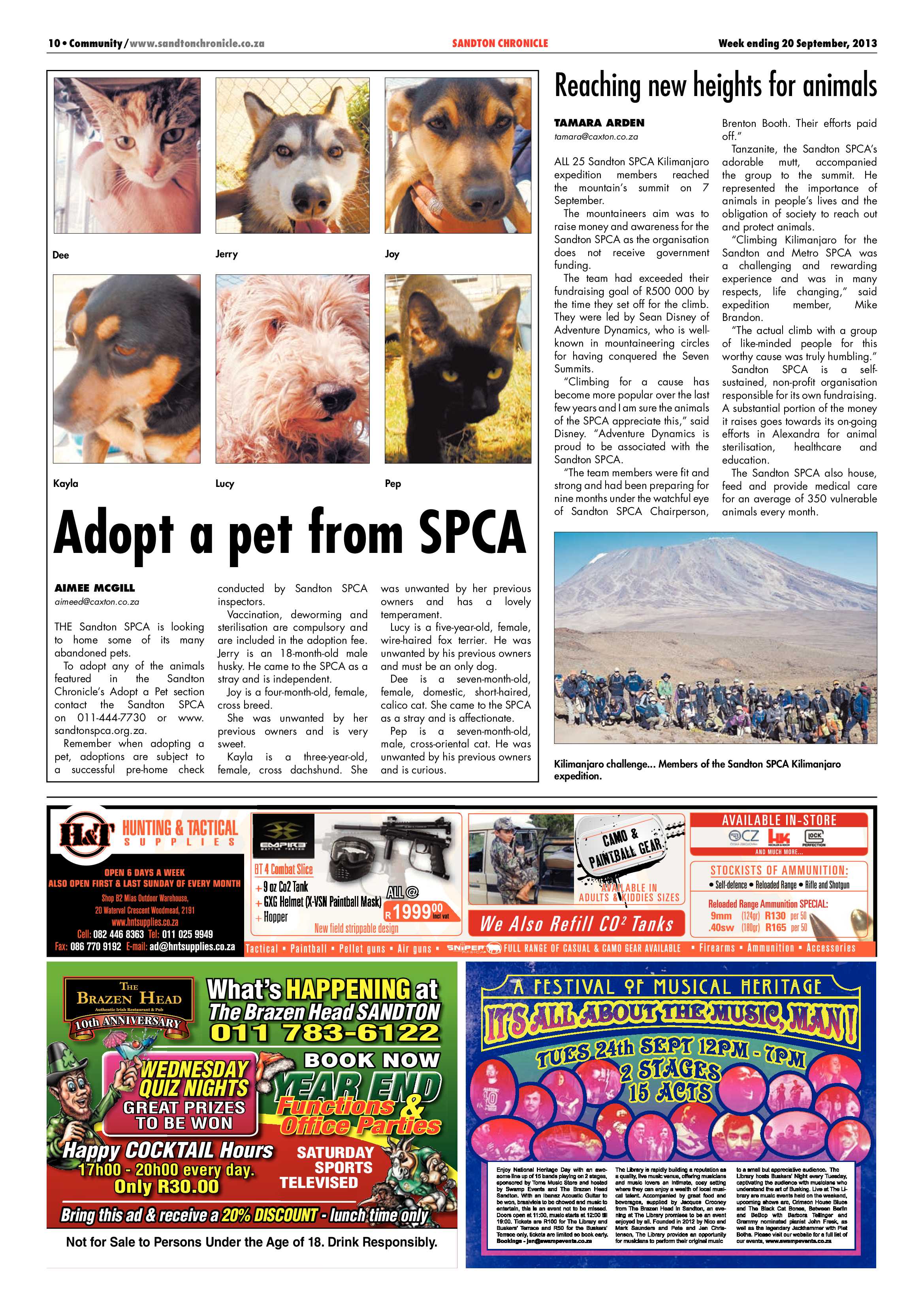 Sandton Chronicle 20 September 2013 page 10