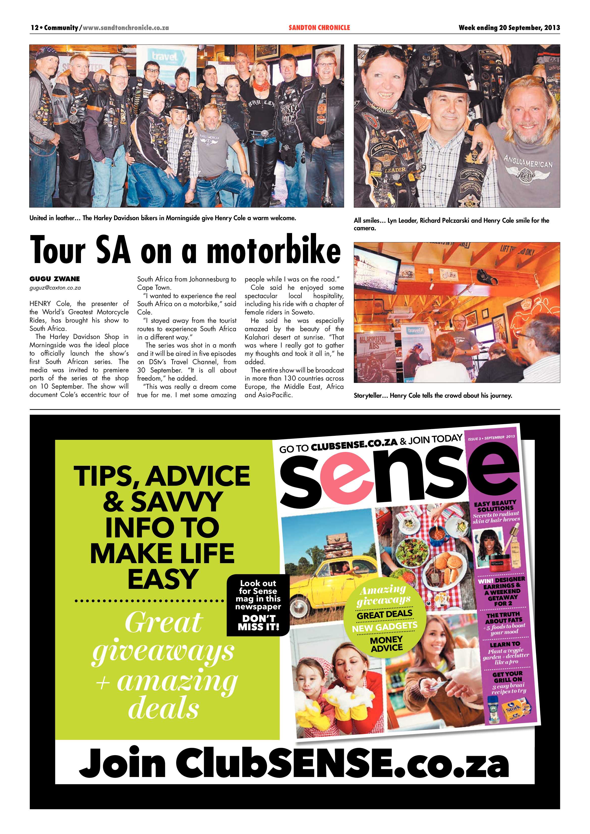 Sandton Chronicle 20 September 2013 page 12