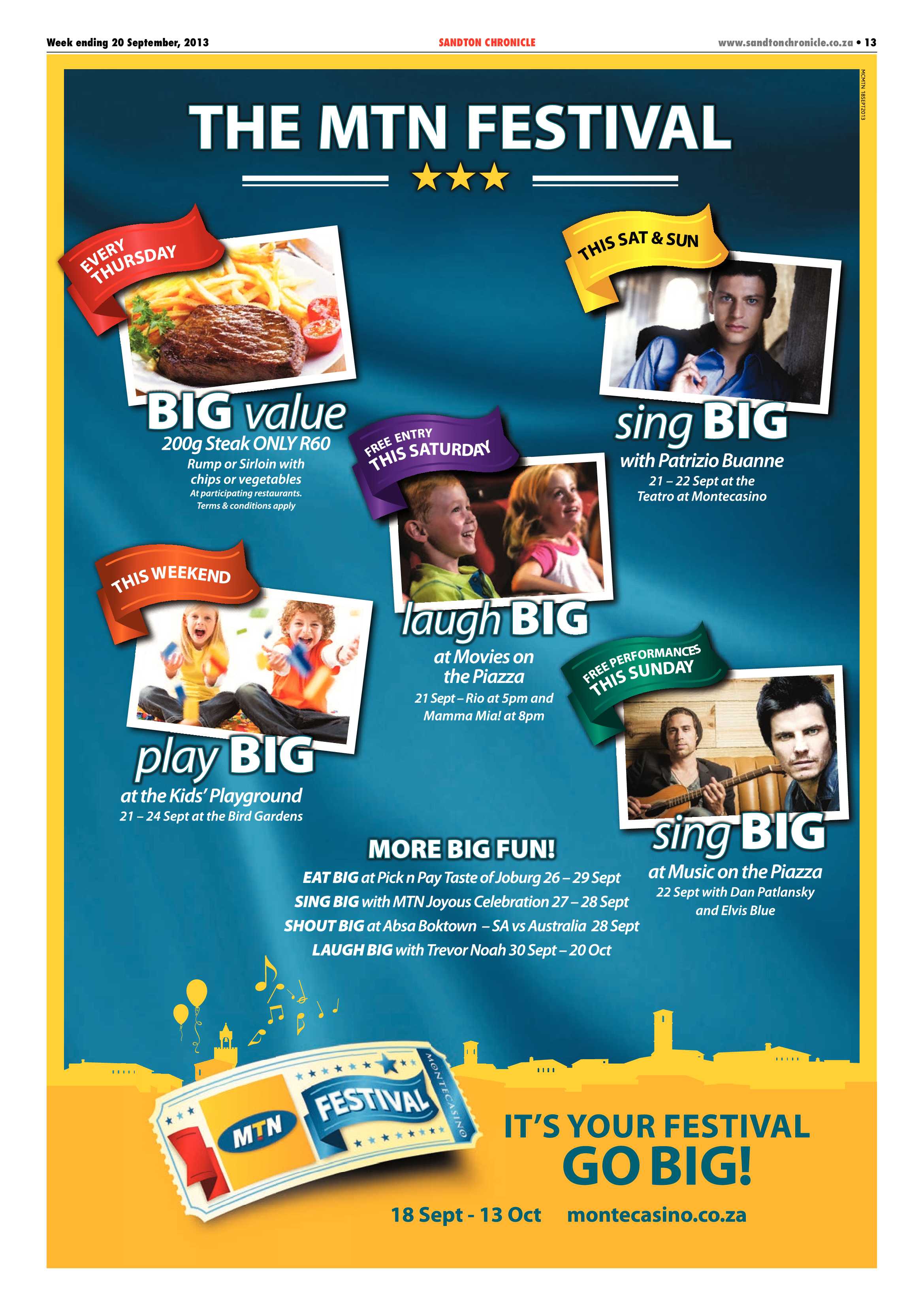 Sandton Chronicle 20 September 2013 page 13
