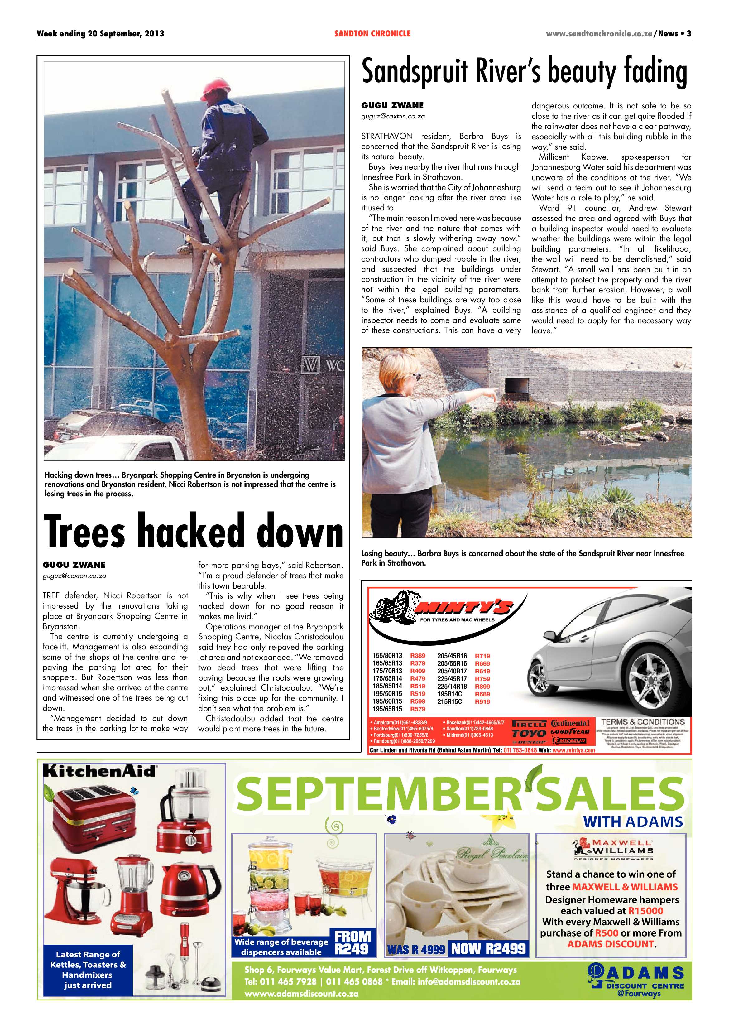 Sandton Chronicle 20 September 2013 page 3