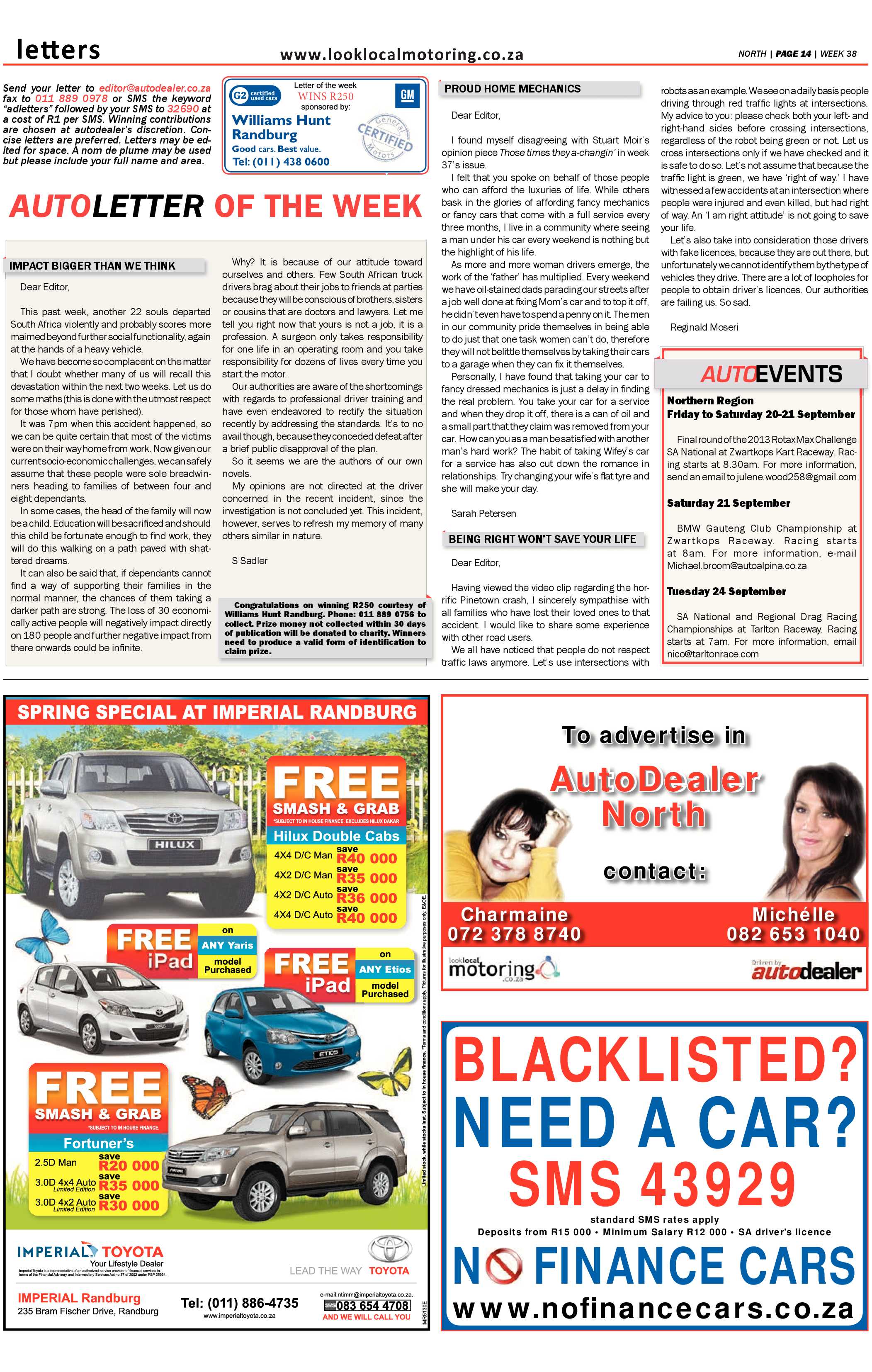 Sandton Chronicle 20 September 2013 page 30