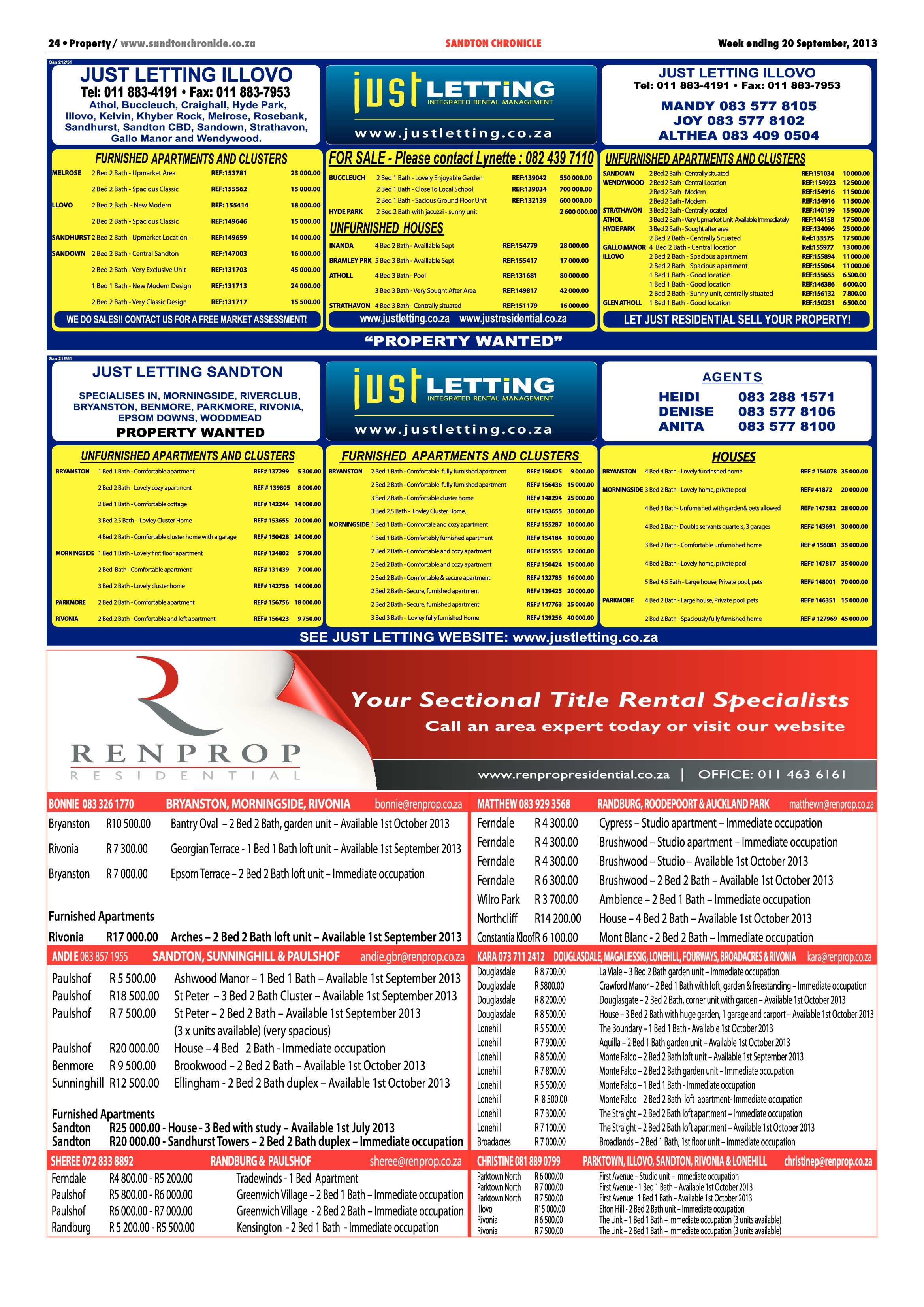 Sandton Chronicle 20 September 2013 page 40