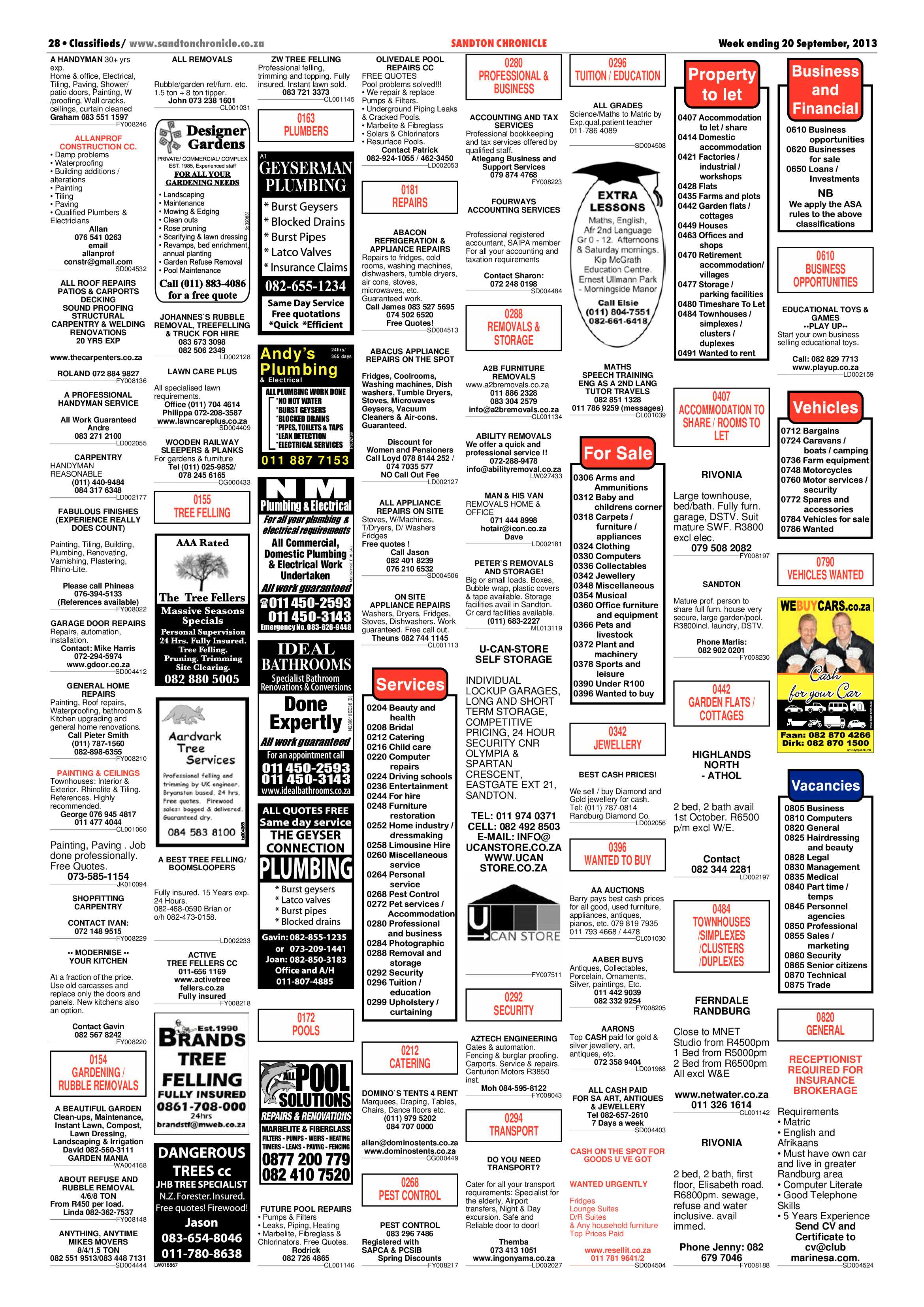 Sandton Chronicle 20 September 2013 page 44