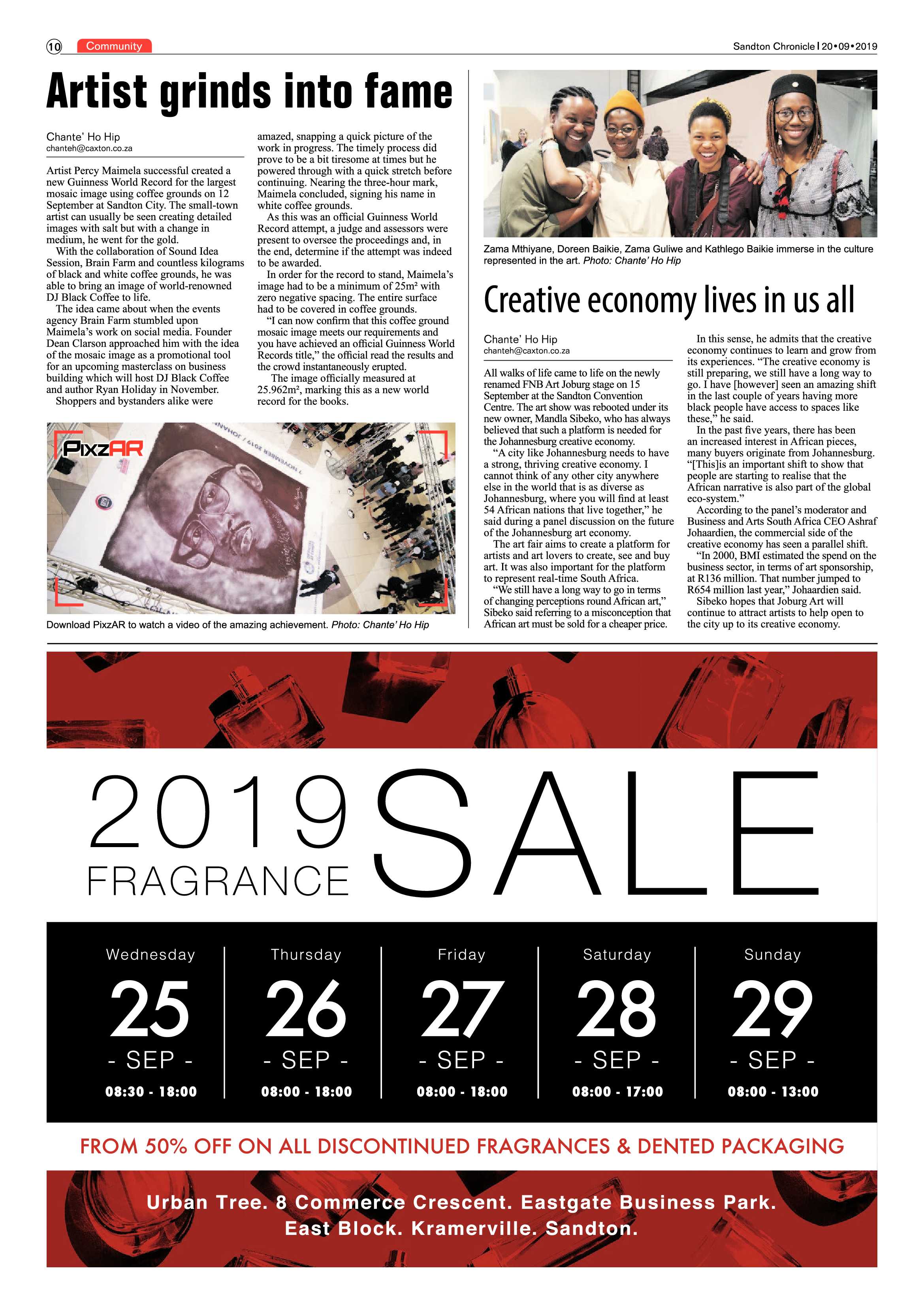 Sandton Chronicle 20 September, 2019 page 10