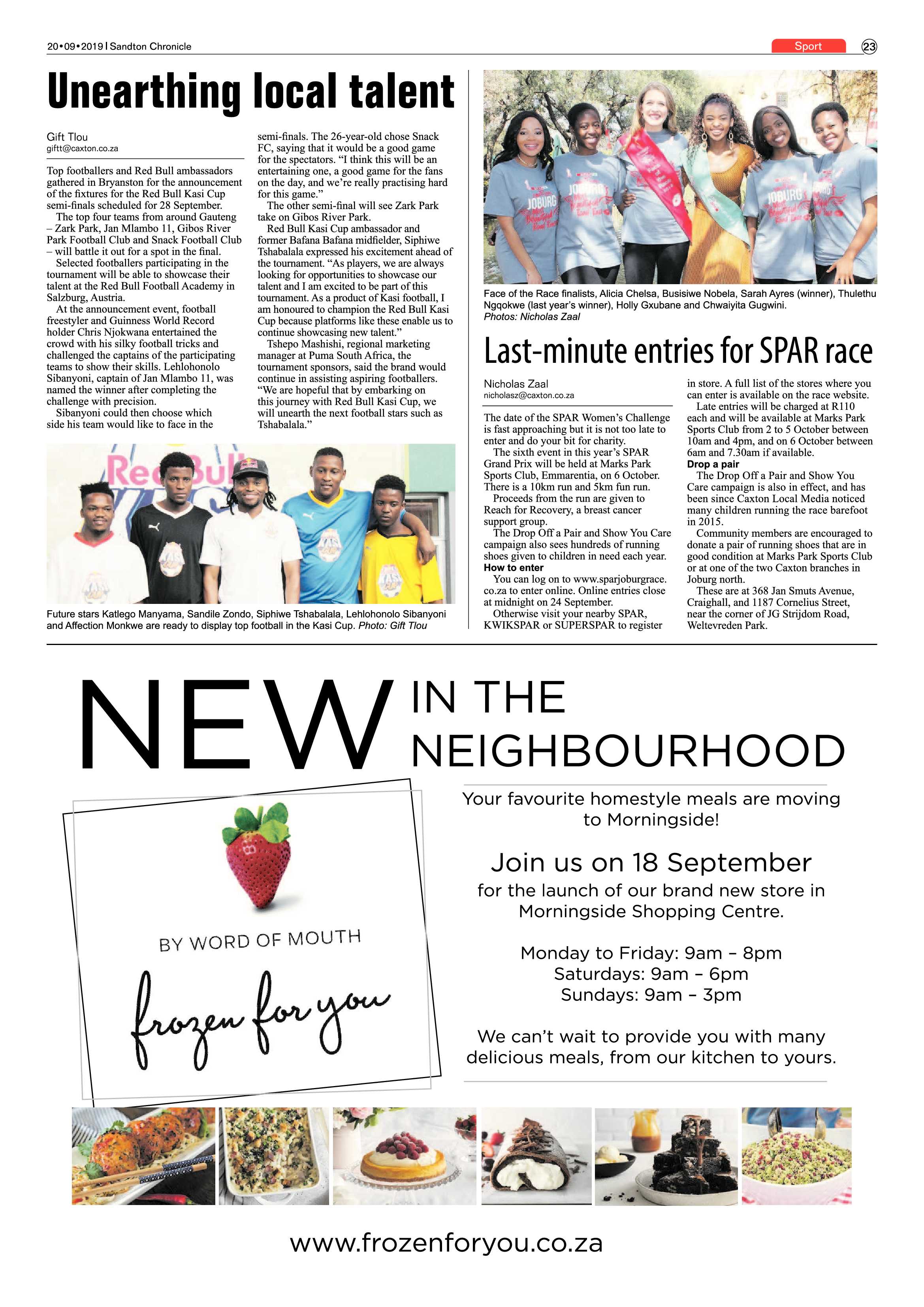 Sandton Chronicle 20 September, 2019 page 23