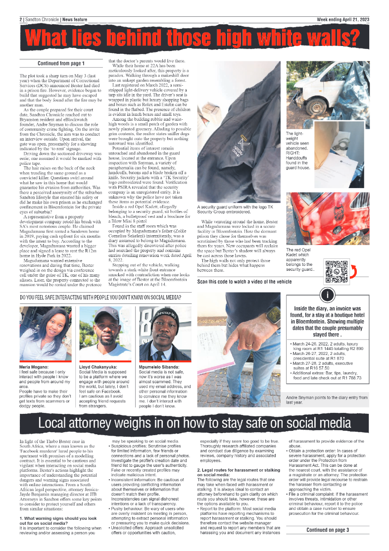 Sandton Chronicle 21 April 2023 page 2