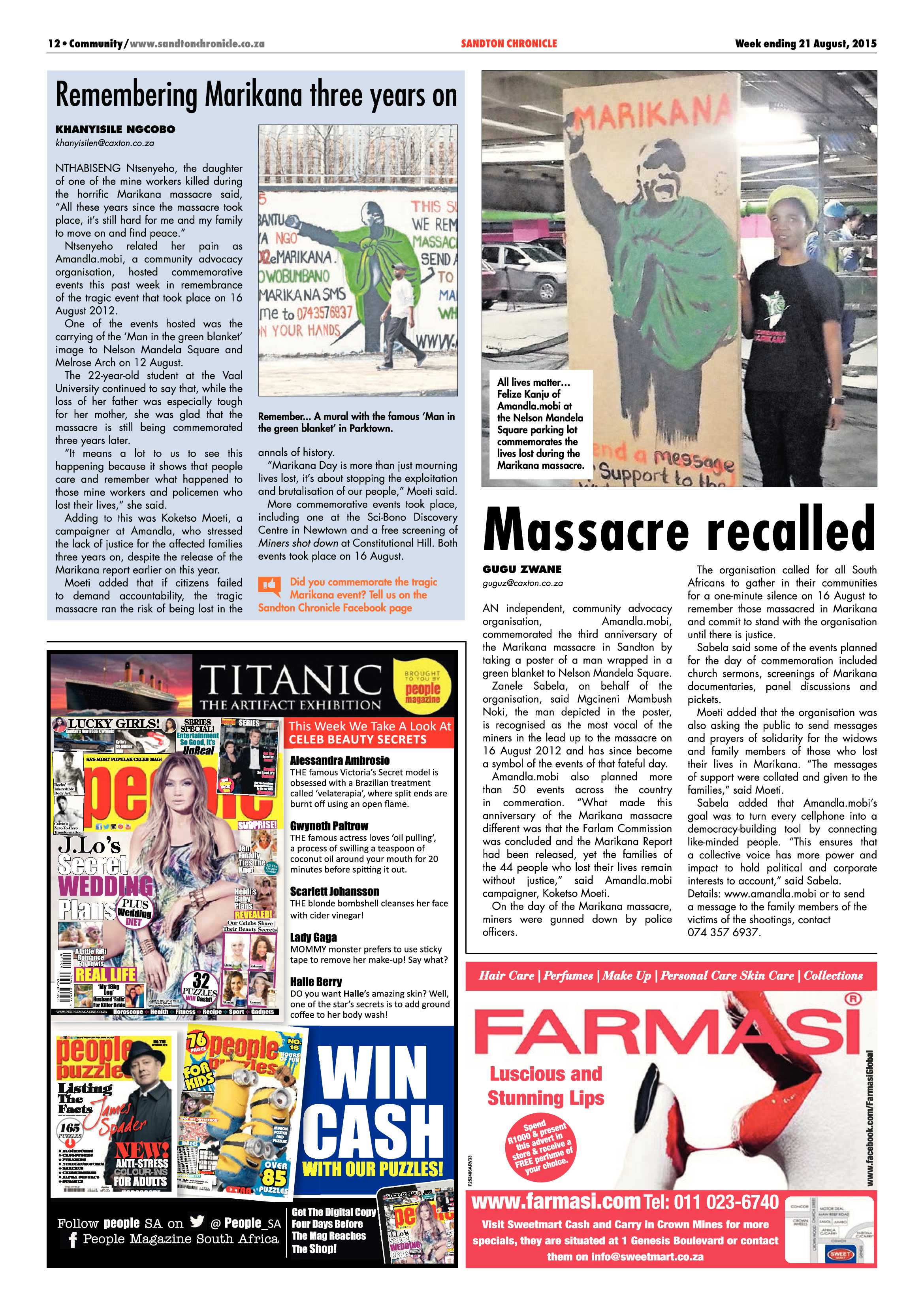 Sandton Chronicle 21 August 2015 page 12
