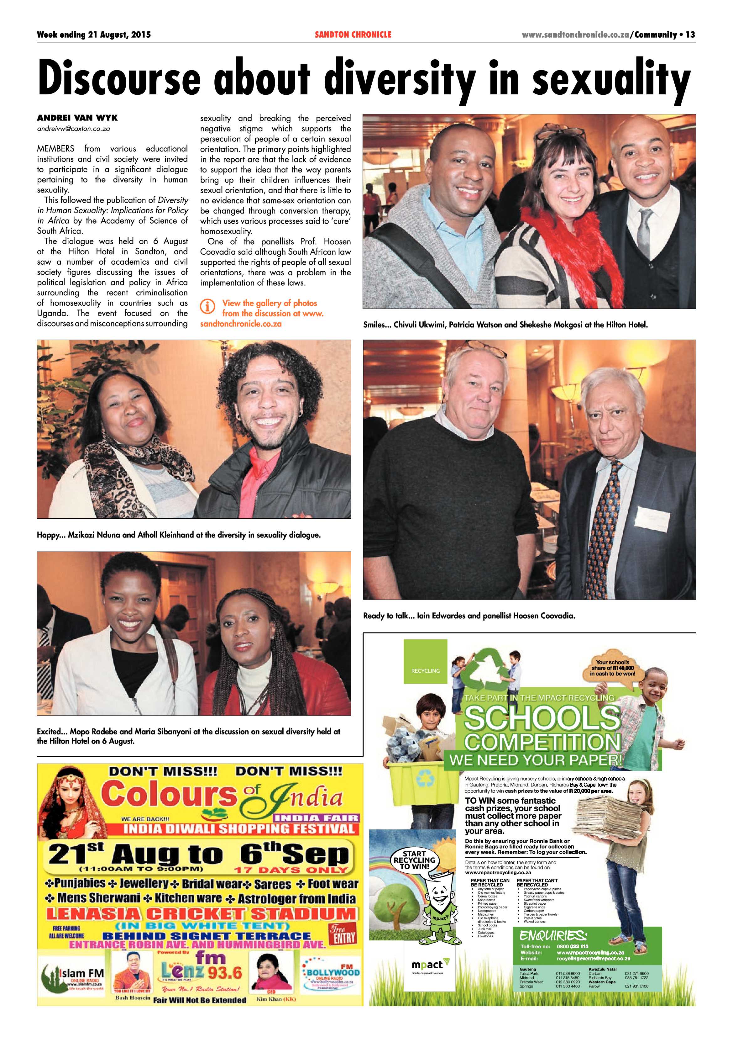 Sandton Chronicle 21 August 2015 page 13