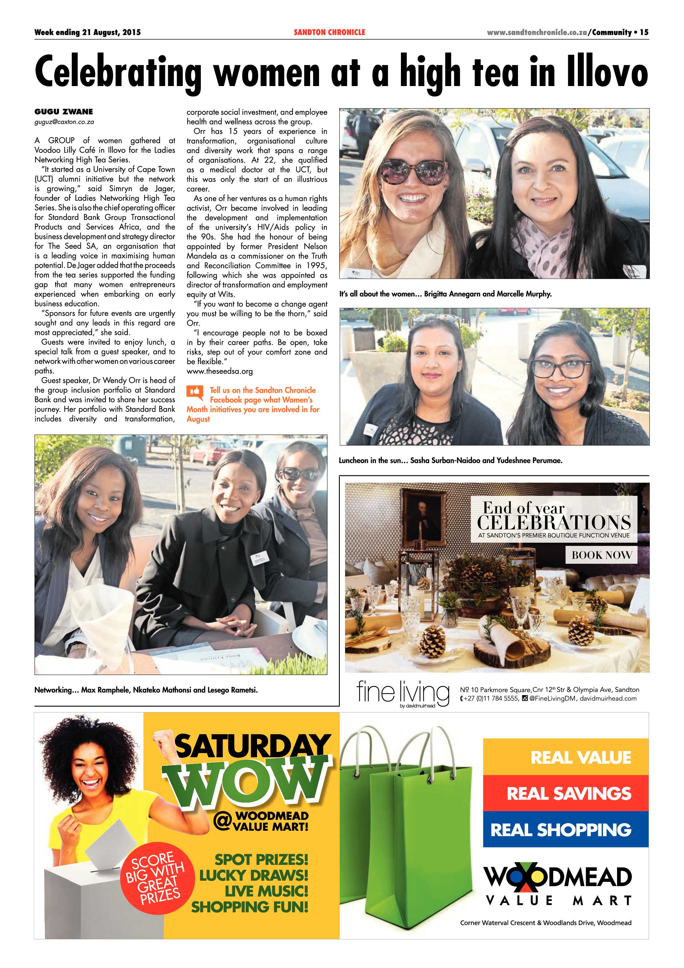 Sandton Chronicle 21 August 2015 page 15