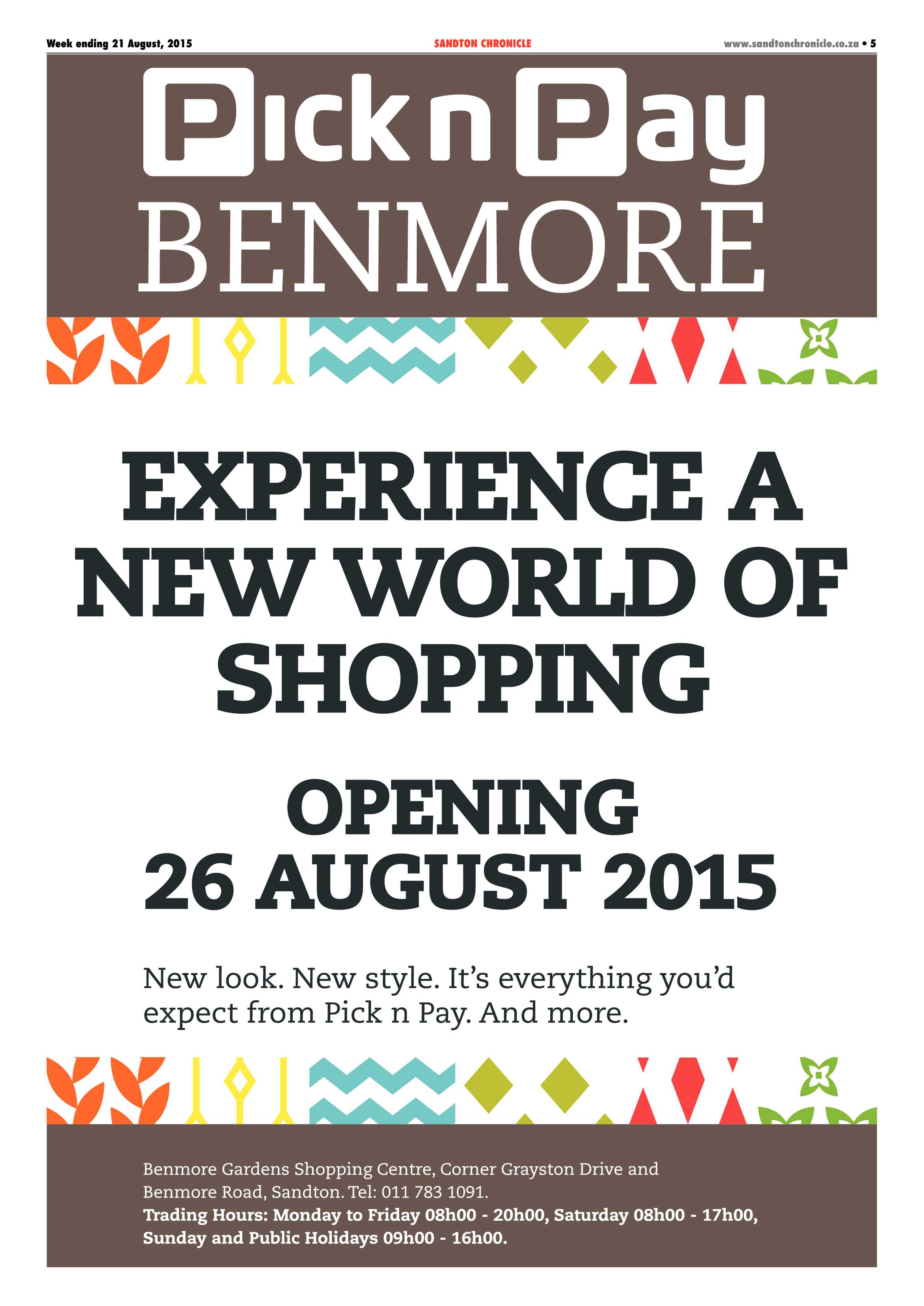 Sandton Chronicle 21 August 2015 page 5