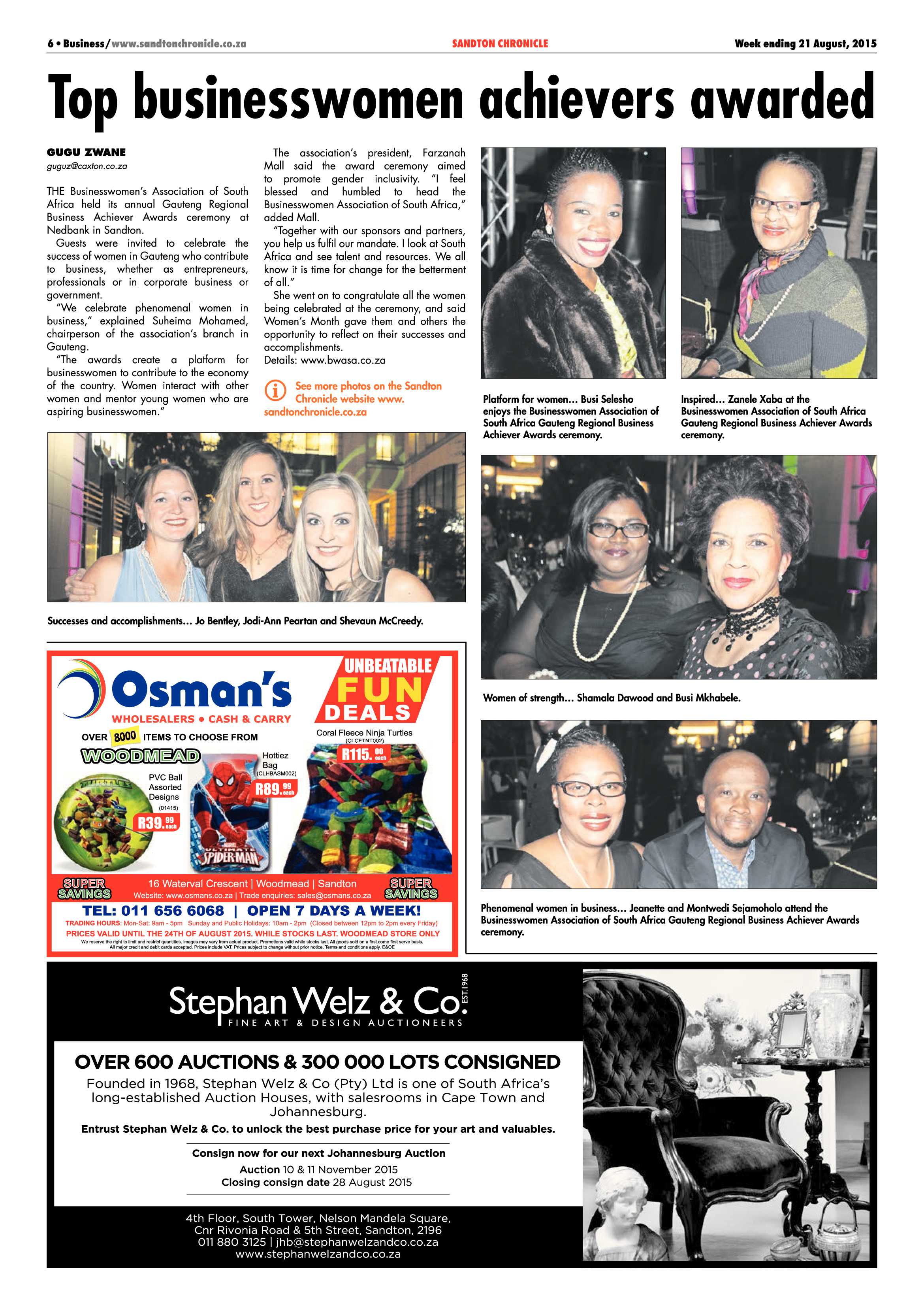 Sandton Chronicle 21 August 2015 page 6