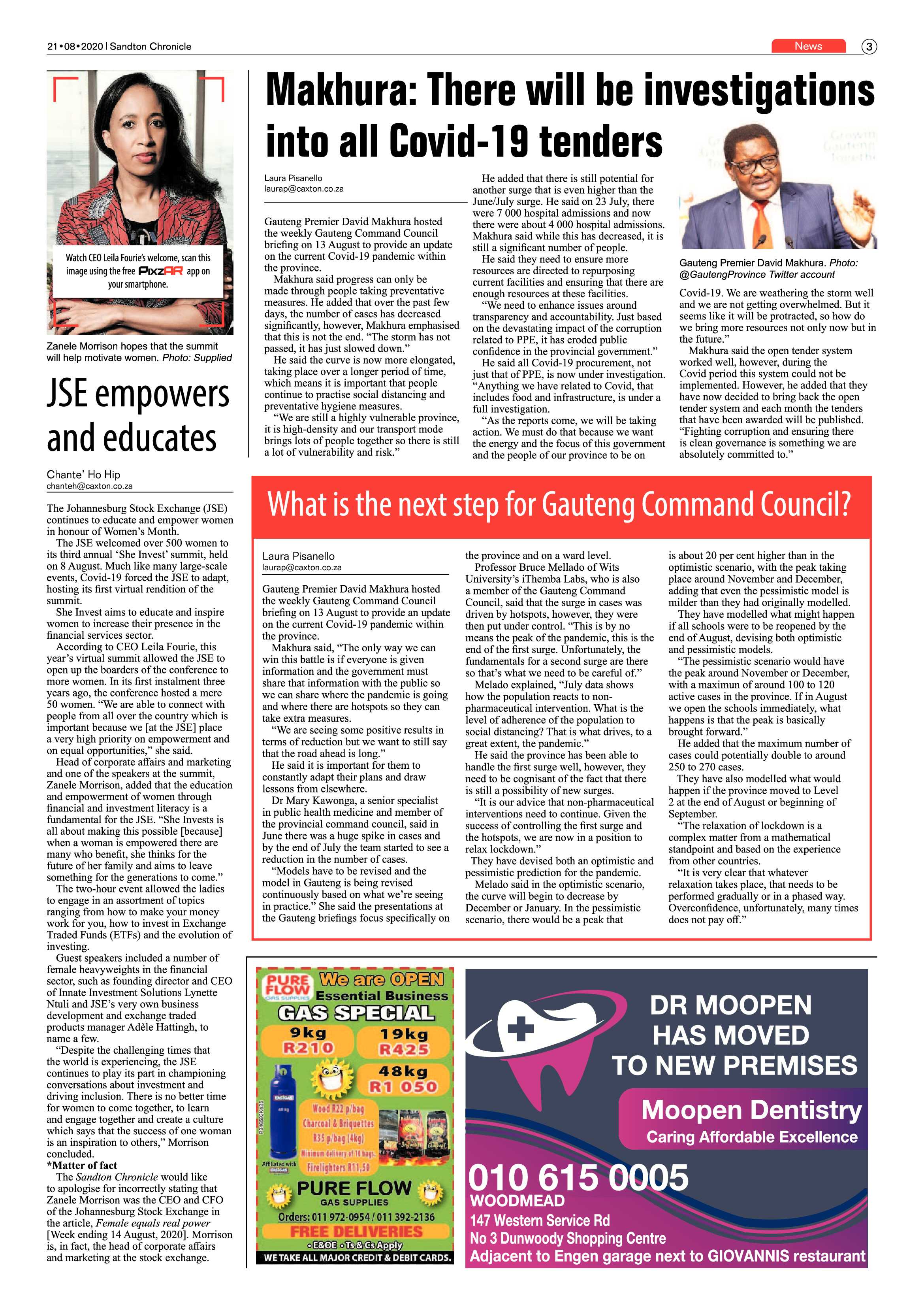 Sandton Chronicle 21 August 2020 page 3