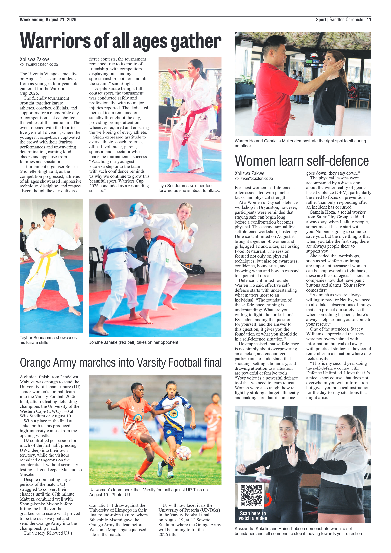 Sandton Chronicle 21 August 2026 page 11