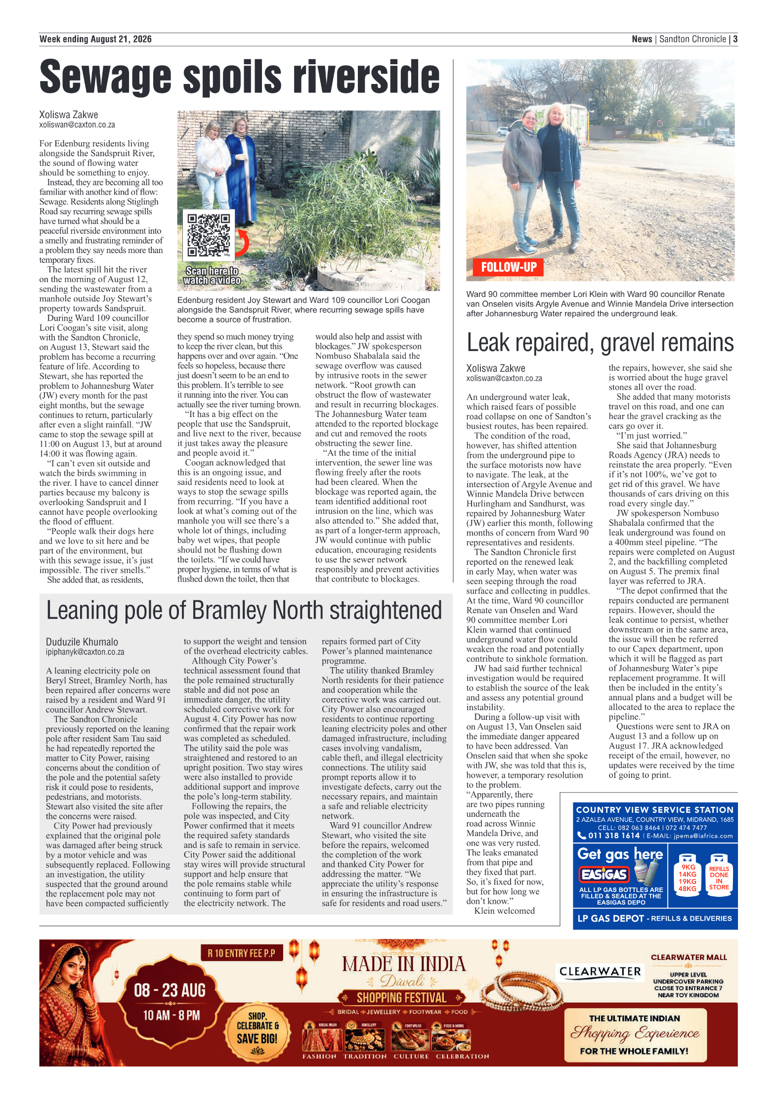 Sandton Chronicle 21 August 2026 page 3