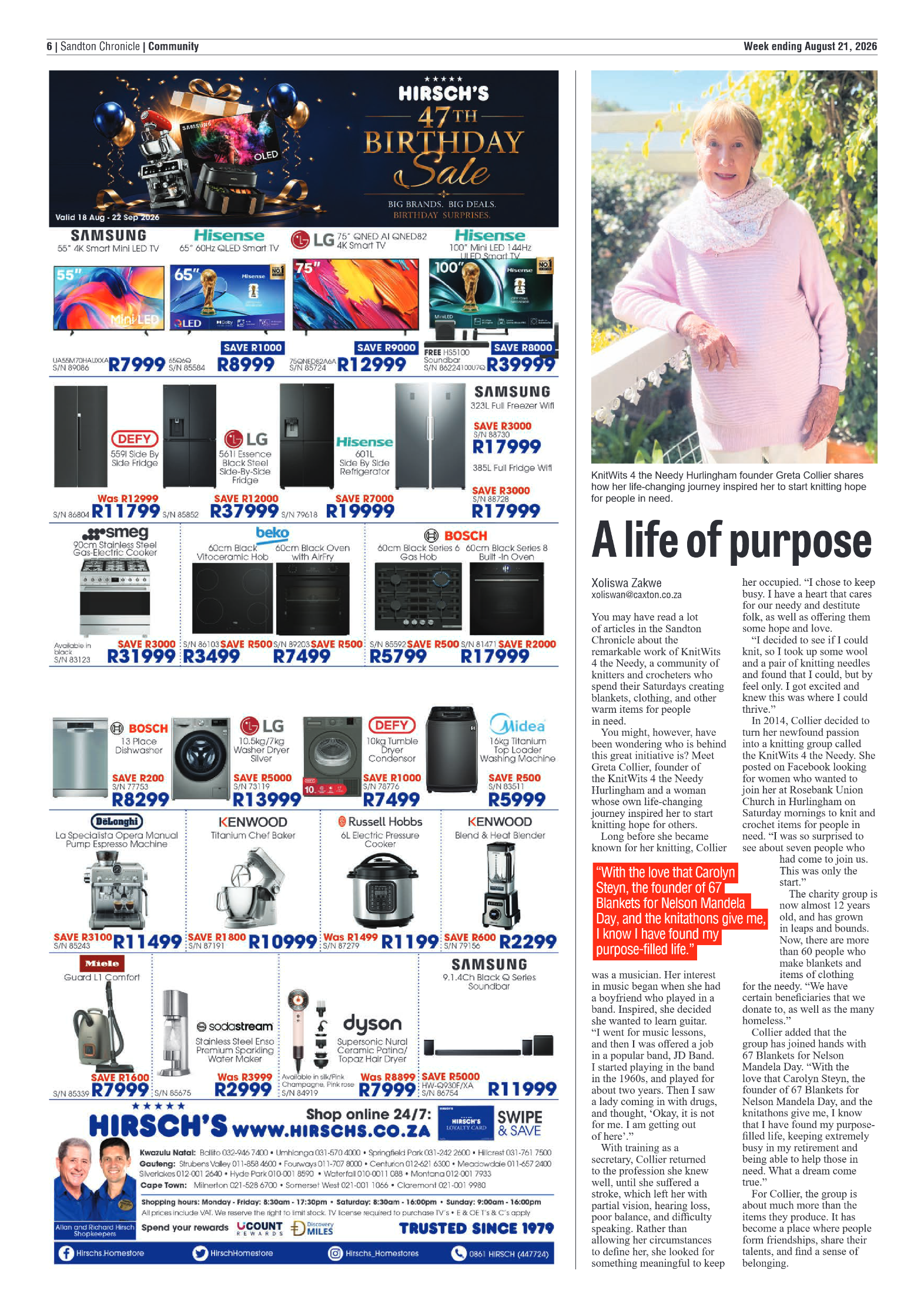 Sandton Chronicle 21 August 2026 page 6
